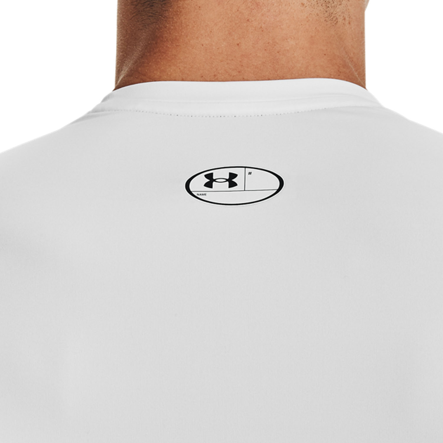 Under Armour HeatGear Compression Maglietta - White/Black