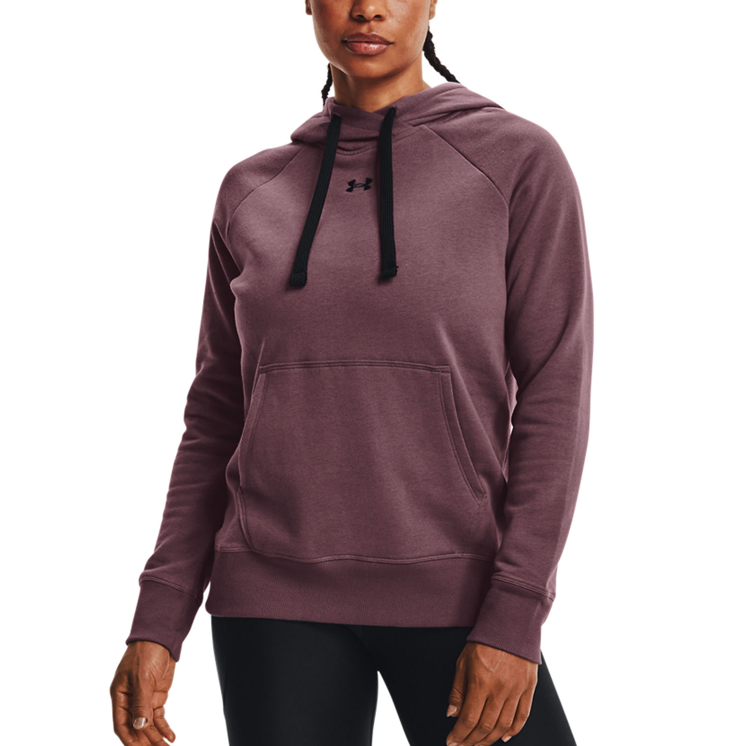 Under Armour Rival Women s Tennis Hoodie Ash Plum Black