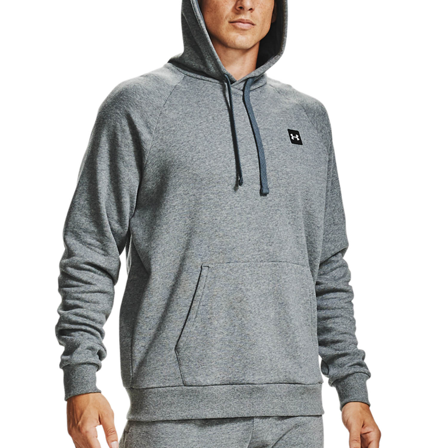 Under Armour Rival Fleece Hoodie - Pitch Gray Light Heather/Onyx White
