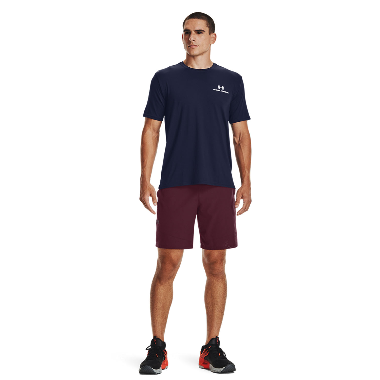 Under Armour Rush Energy T-Shirt - Midnight Navy/White