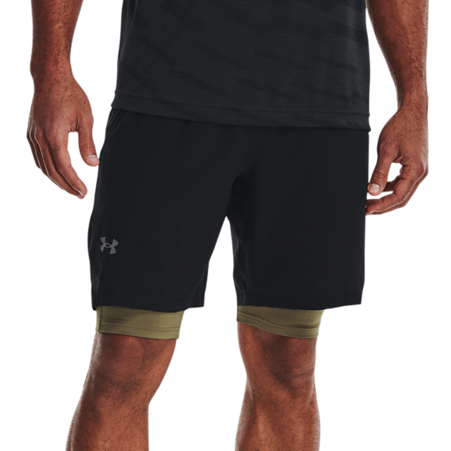 Under Armour Vanish Woven 8in Shorts - Black/Pitch Gray
