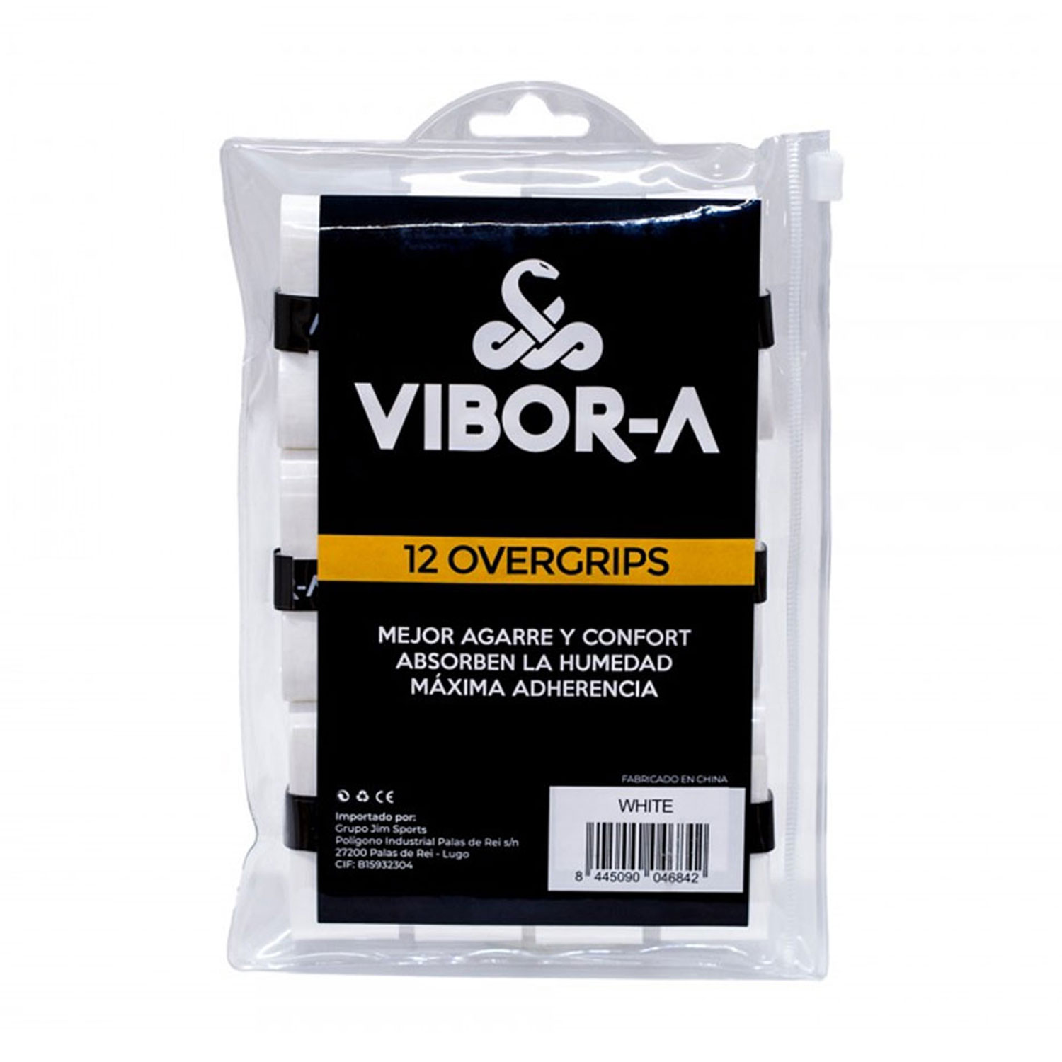 Vibor-A Logo x 12 Overgrip - Blanco