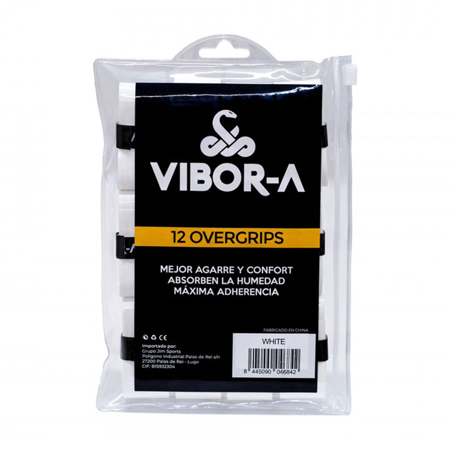 Vibor-A Logo x 12 Sobregrips - Blanco