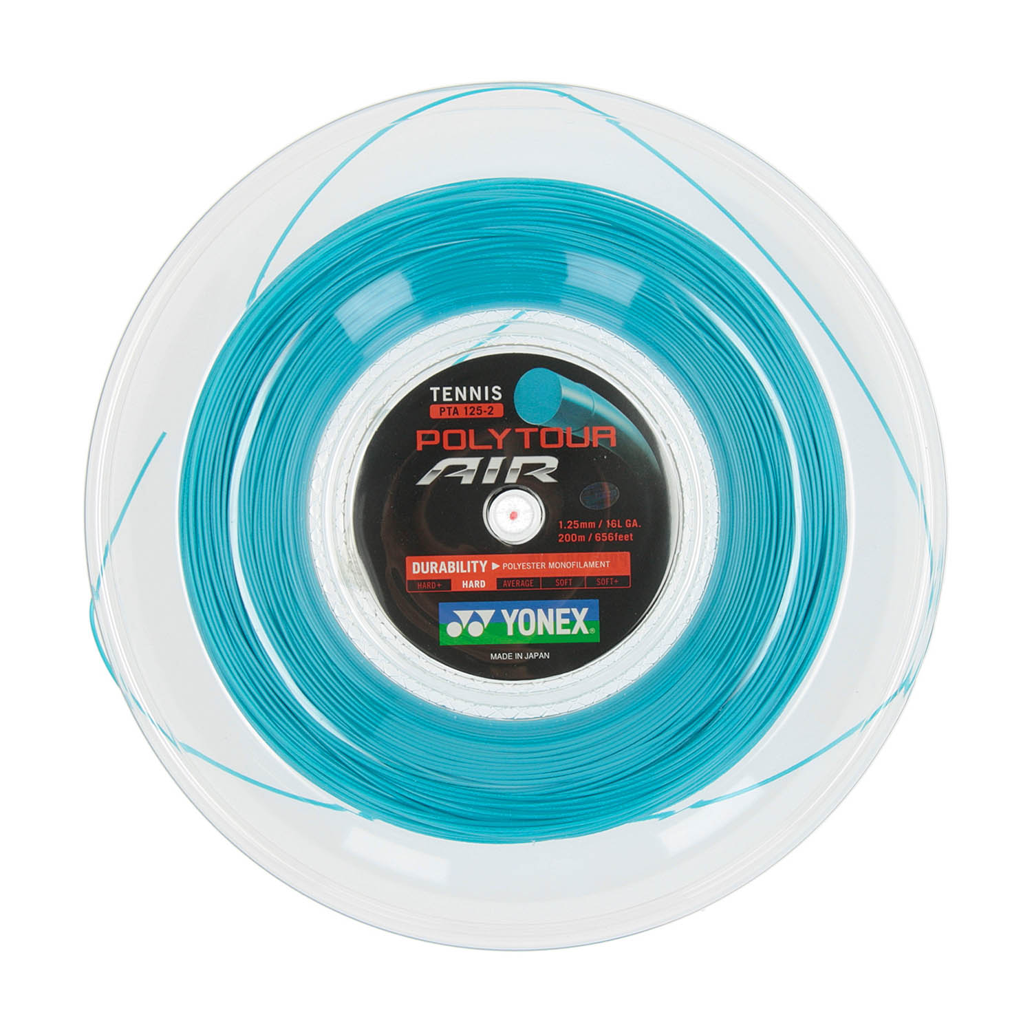 Yonex PolyTour Air 1.25 Reel 200 m - Sky Blue