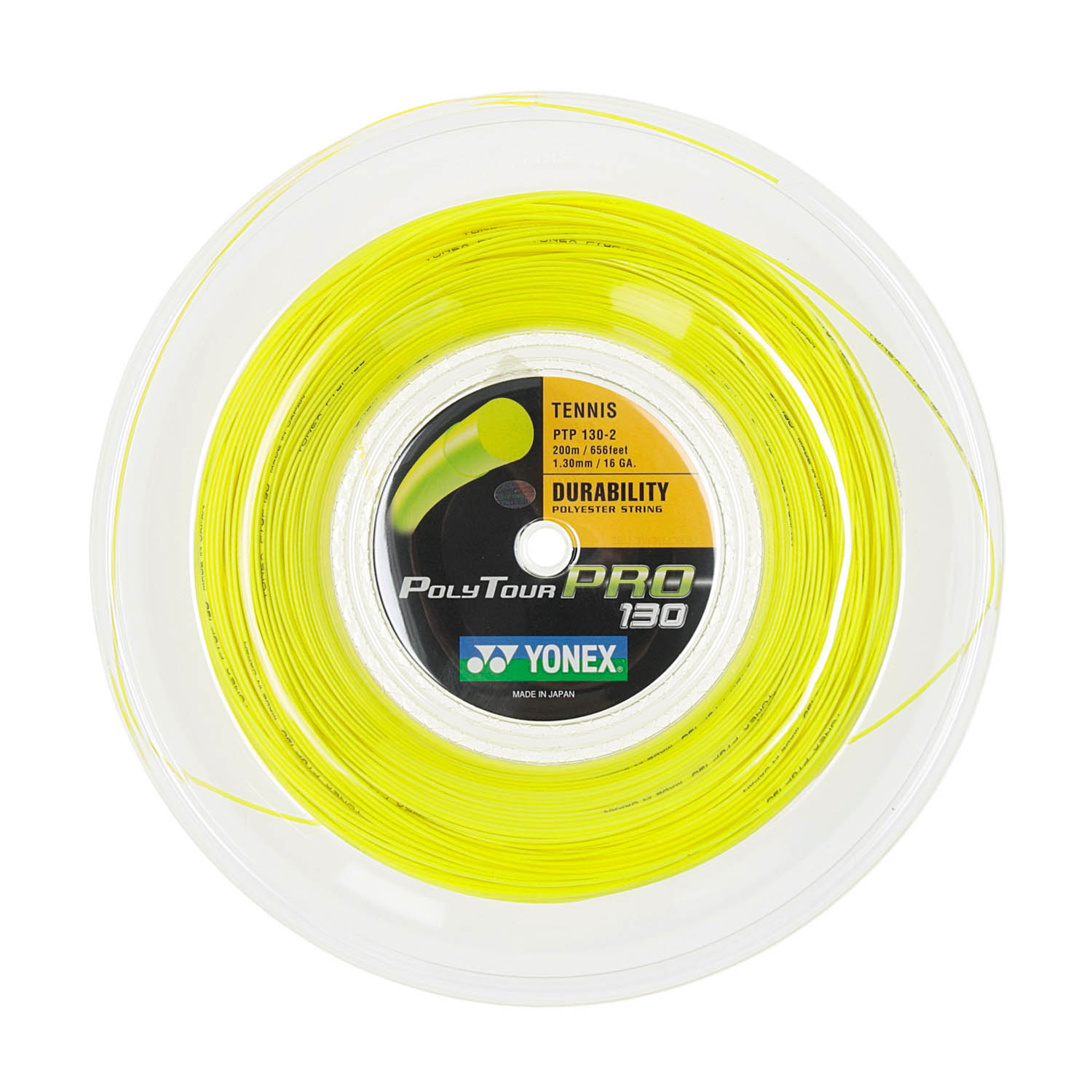 Yonex PolyTour Pro 1.30 Reel 200 m - Flash Yellow