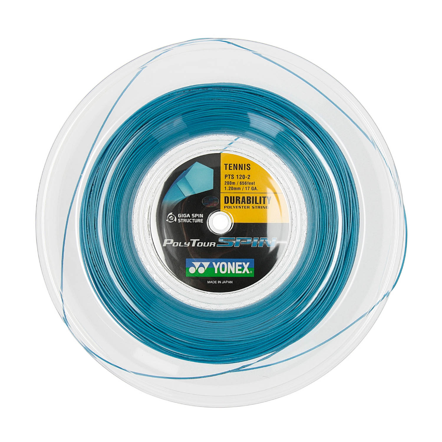 Yonex PolyTour Spin 1.25 200 m Reel - Cobalt Blu