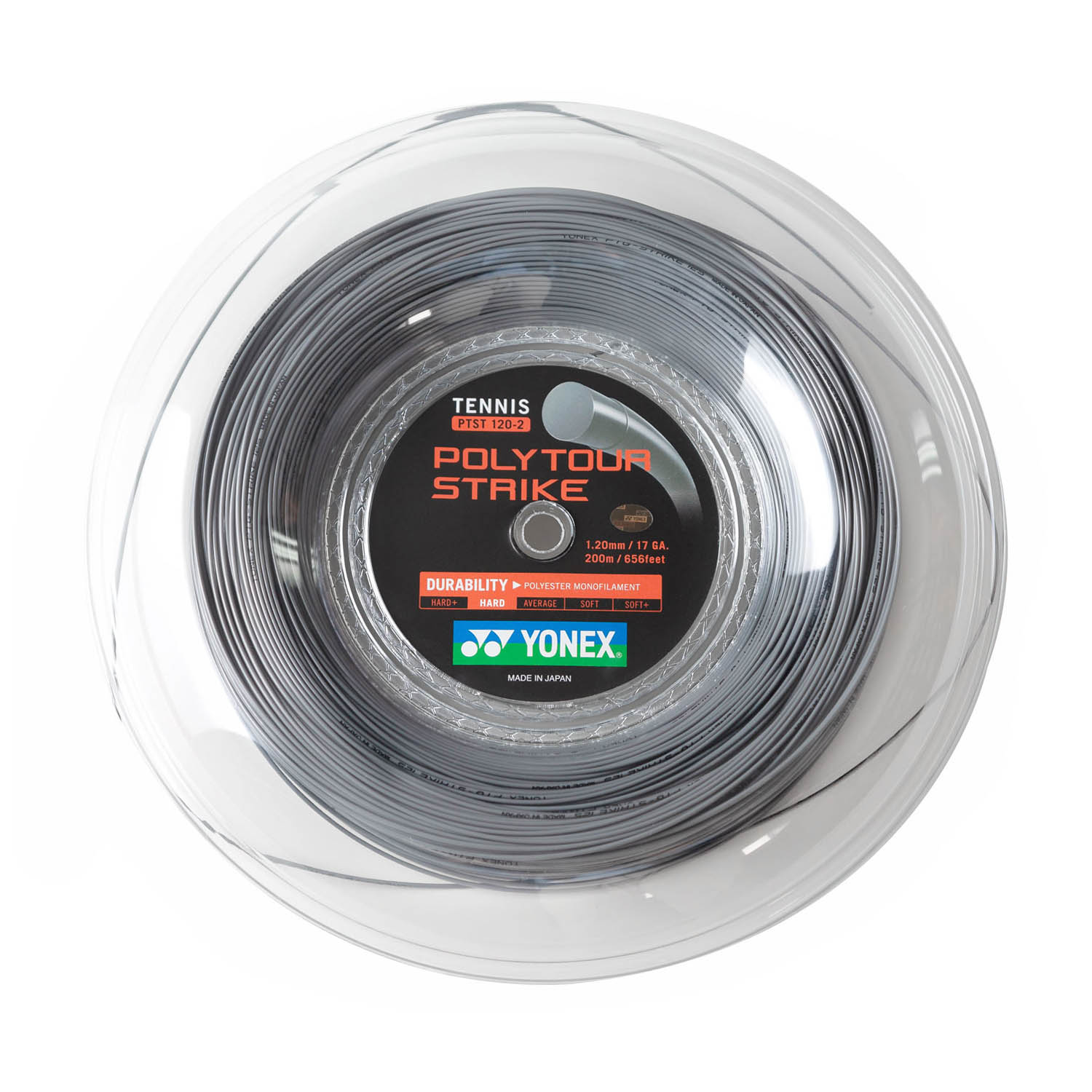 Yonex PolyTour Strike 1.20 200 m Reel - Grey