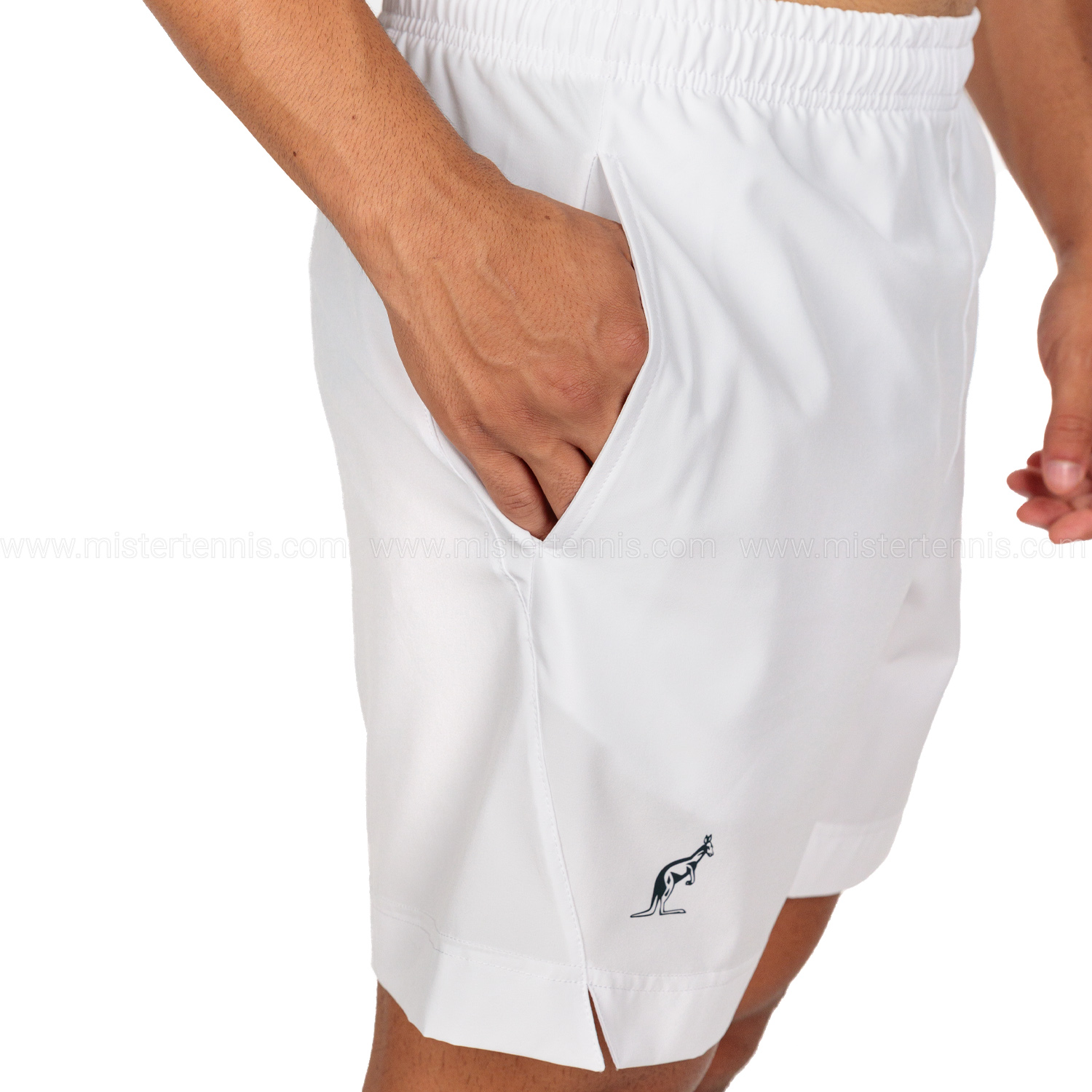 Australian Slam Logo 7in Pantaloncini - Bianco
