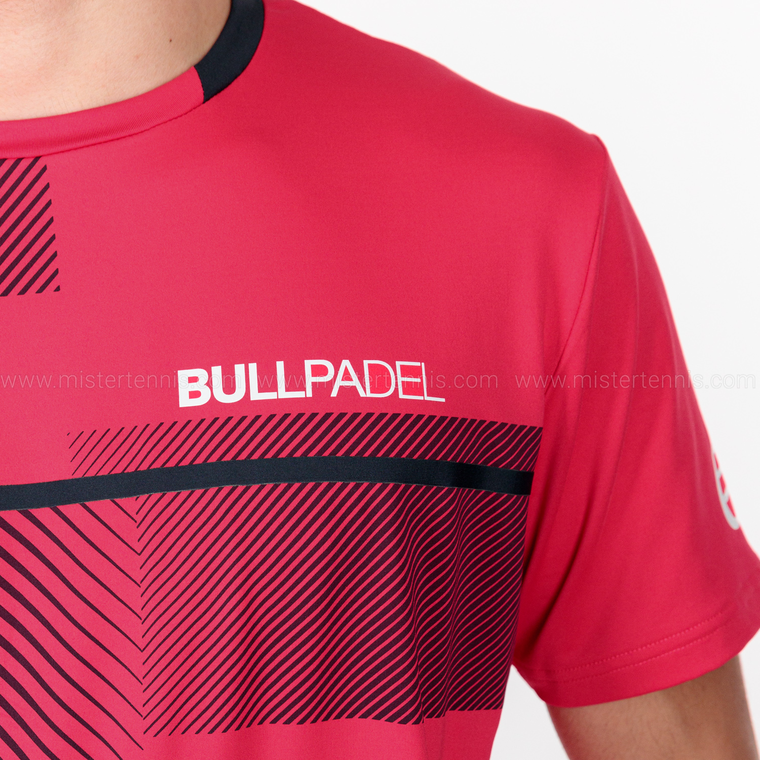 Camiseta pádel Ricione WPT 2022 Roja Carmesí - Bullpadel