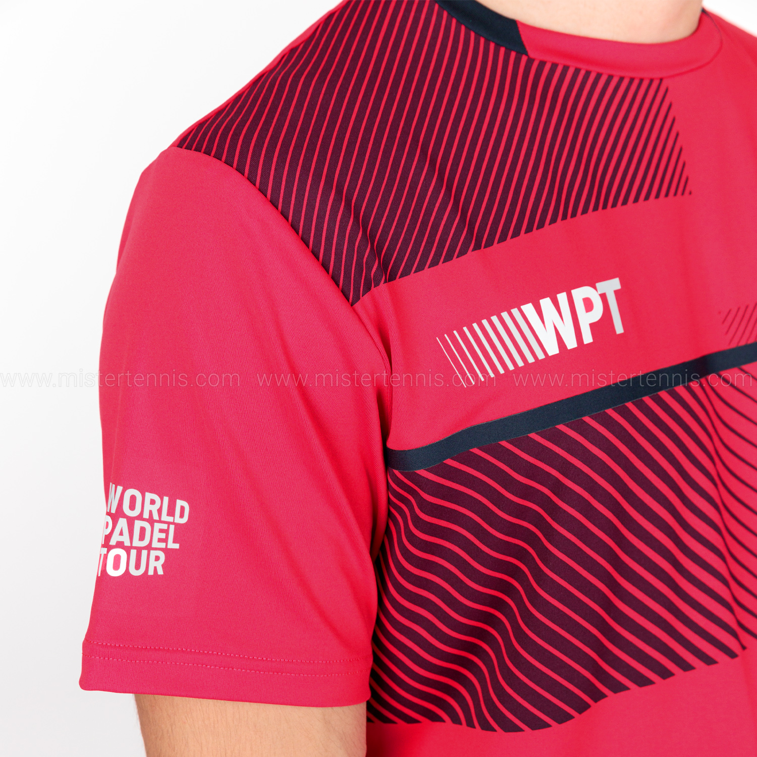 Bullpadel Redullu WPT T-Shirt - Carmesi Fluor