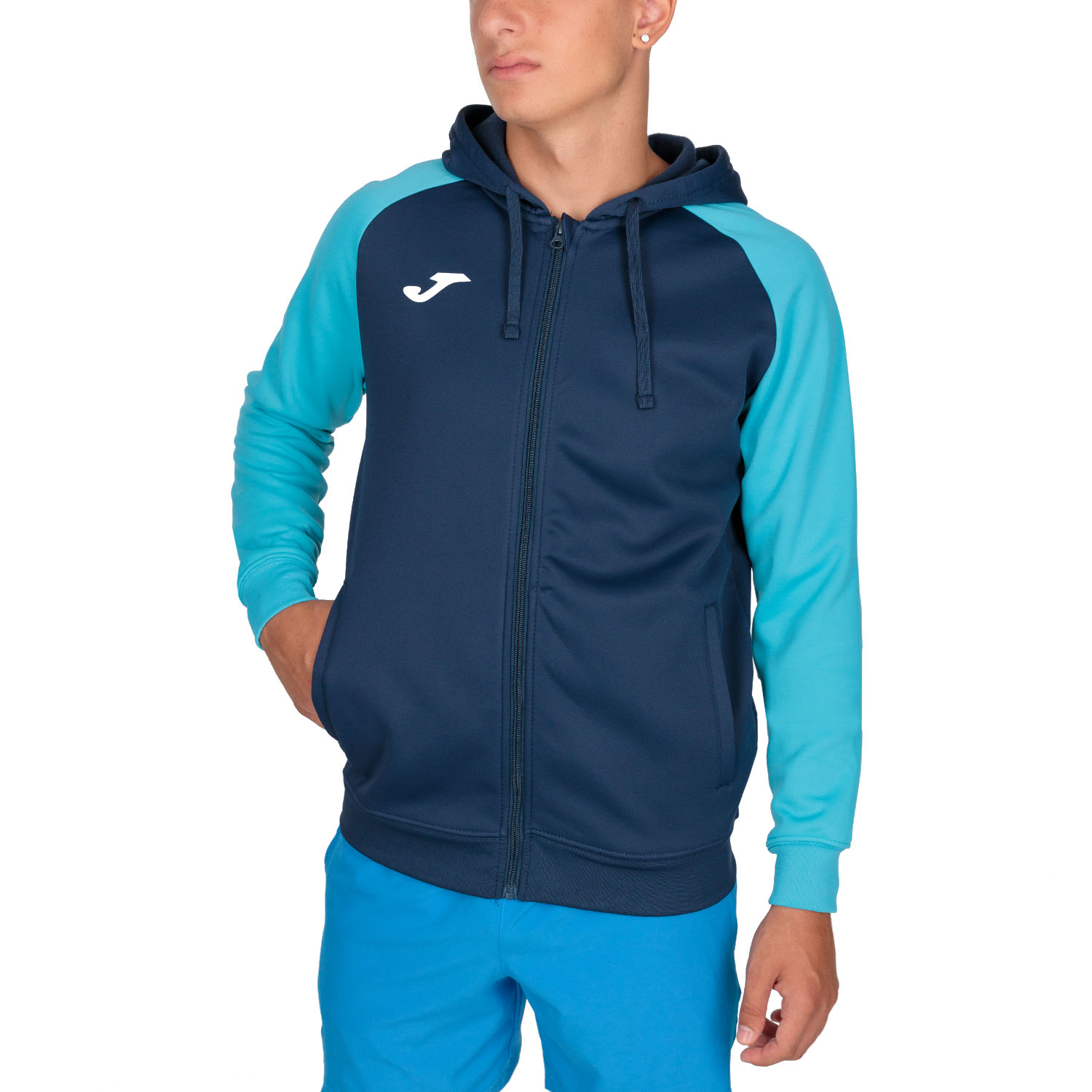 Joma Academy IV Sudadera - Navy/Fluor Turquoise