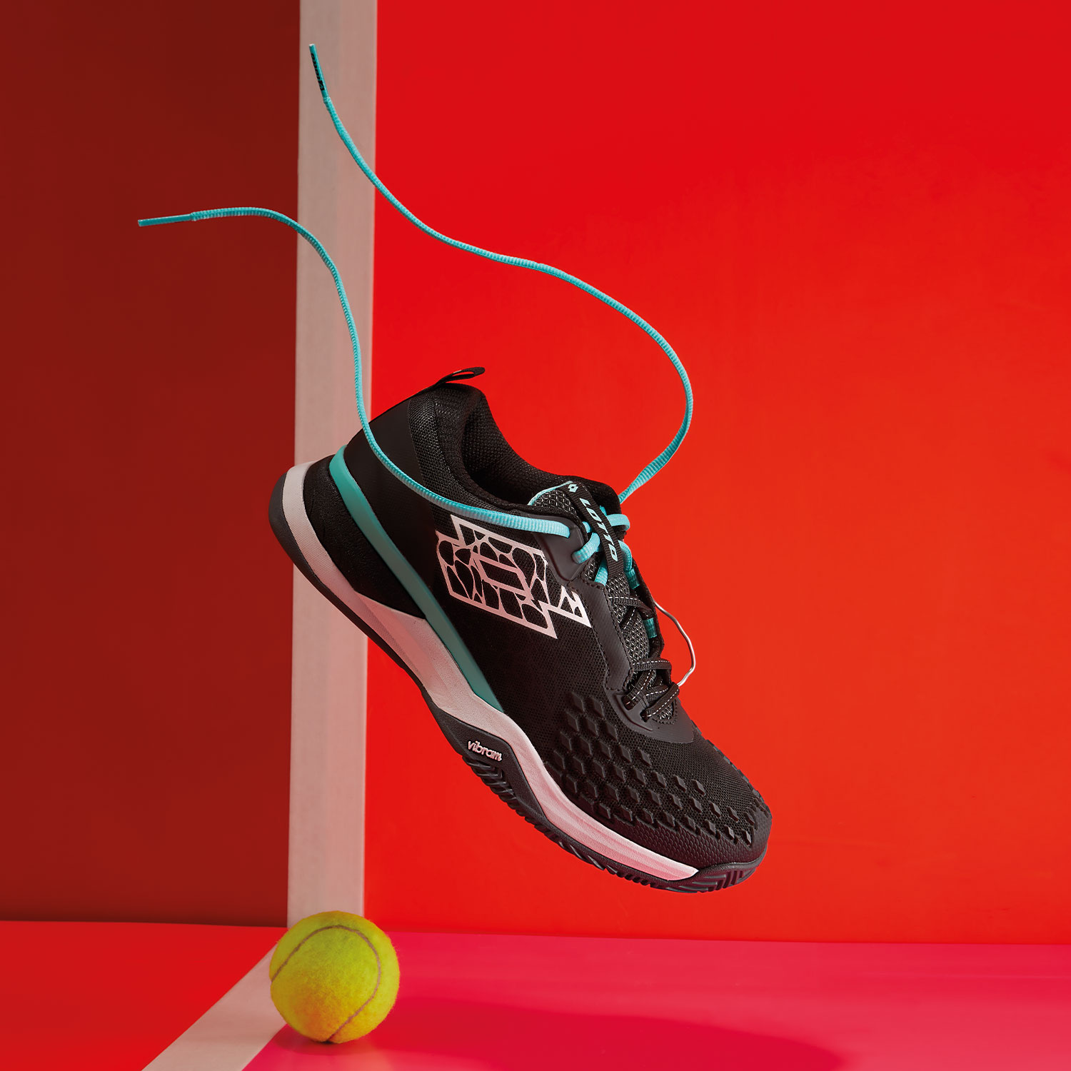 Lotto Raptor Hyperpulse 100 Clay Men's Tennis Shoes - All Black