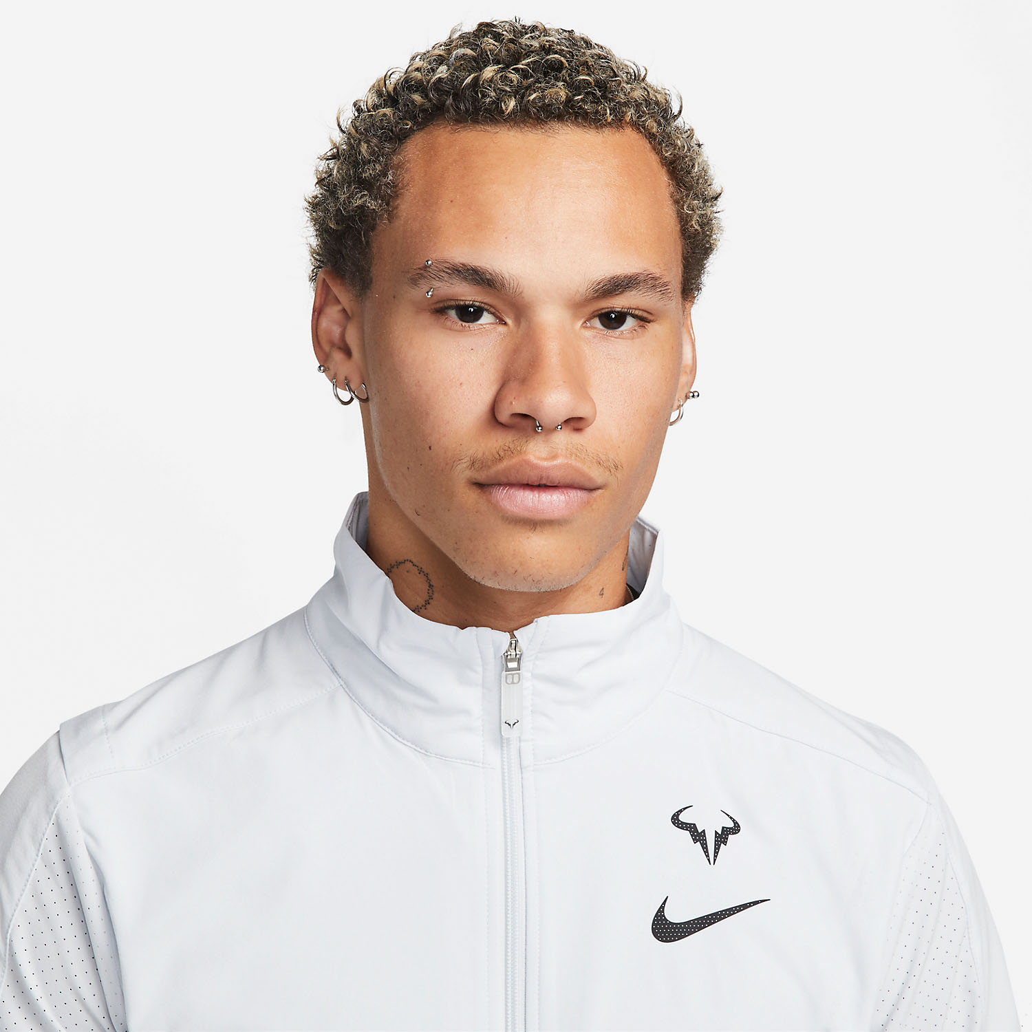 Nike Court Dri-FIT Rafa Men's Tennis Jacket - Pure Platinum