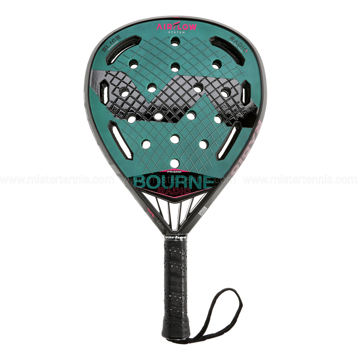 Varlion Bourne Summum Prisma Radio Padel Racket - Black/Petrol
