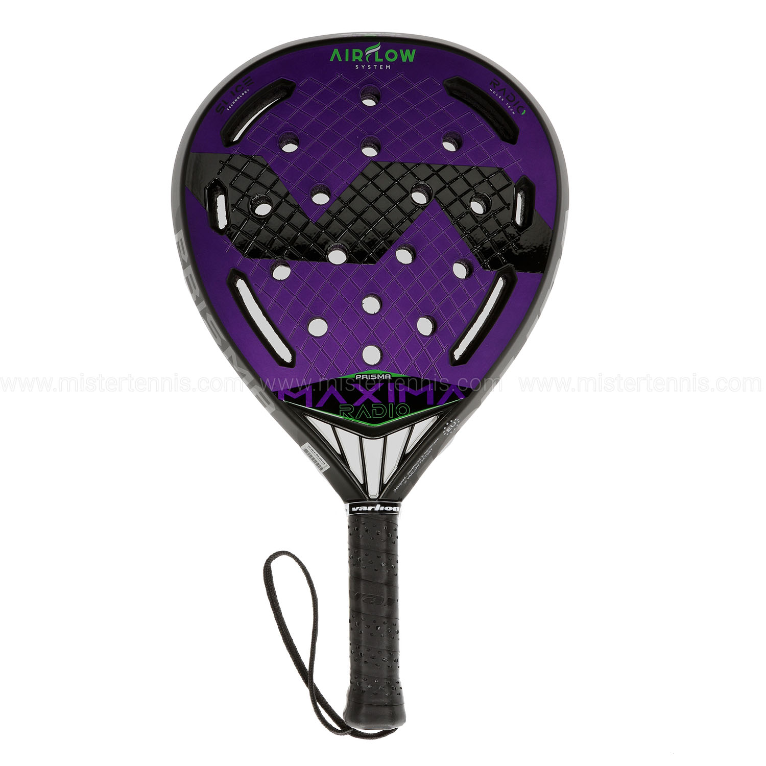 Varlion Maxima Summum Prisma Radio Padel Racket - Black/Purple