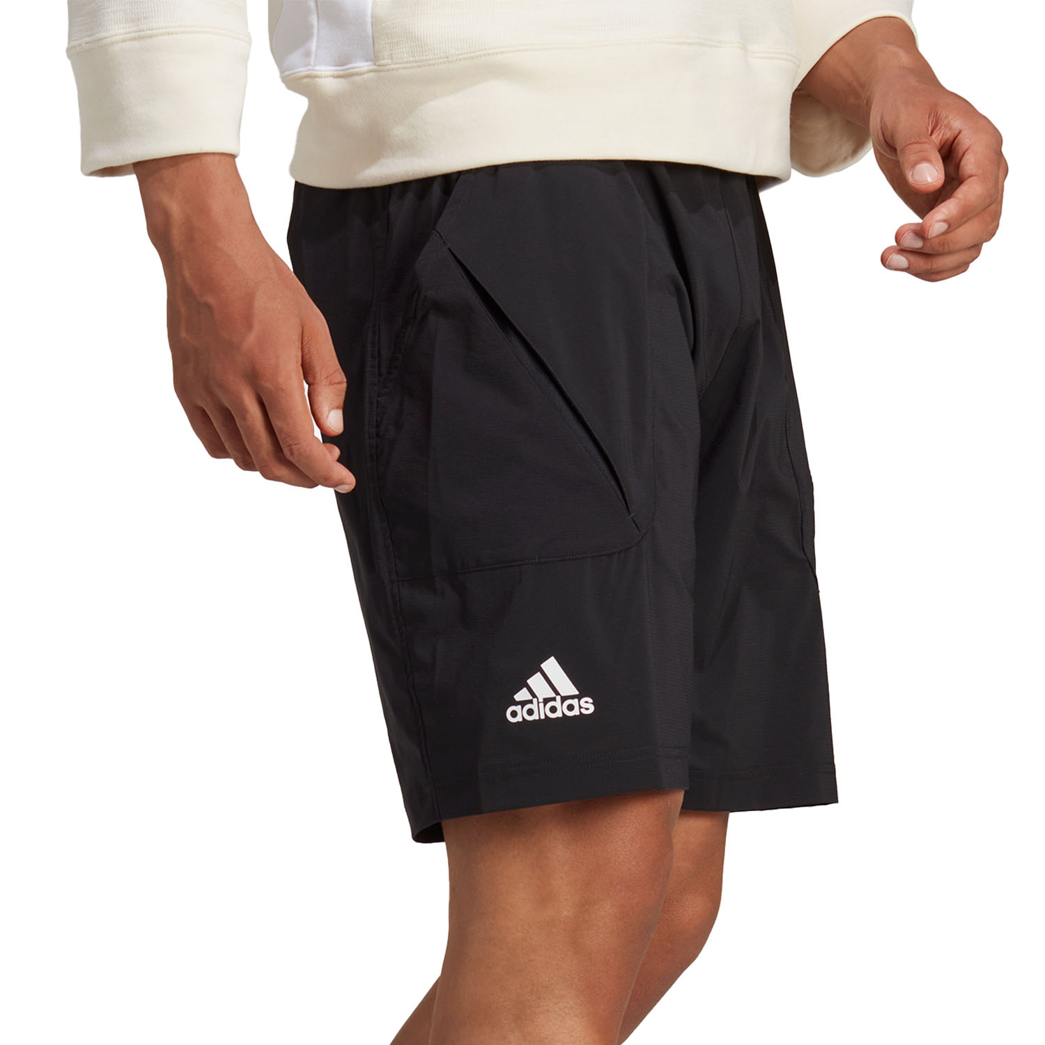 adidas York 9in Shorts de Tenis Hombre - Black