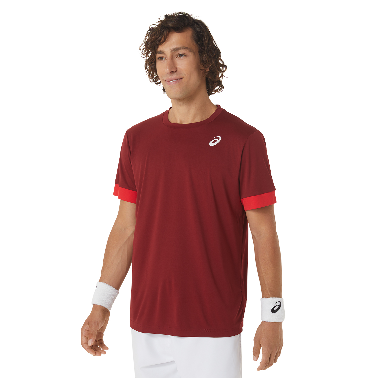 Asics Court T-Shirt - Beet Juice/Classic Red