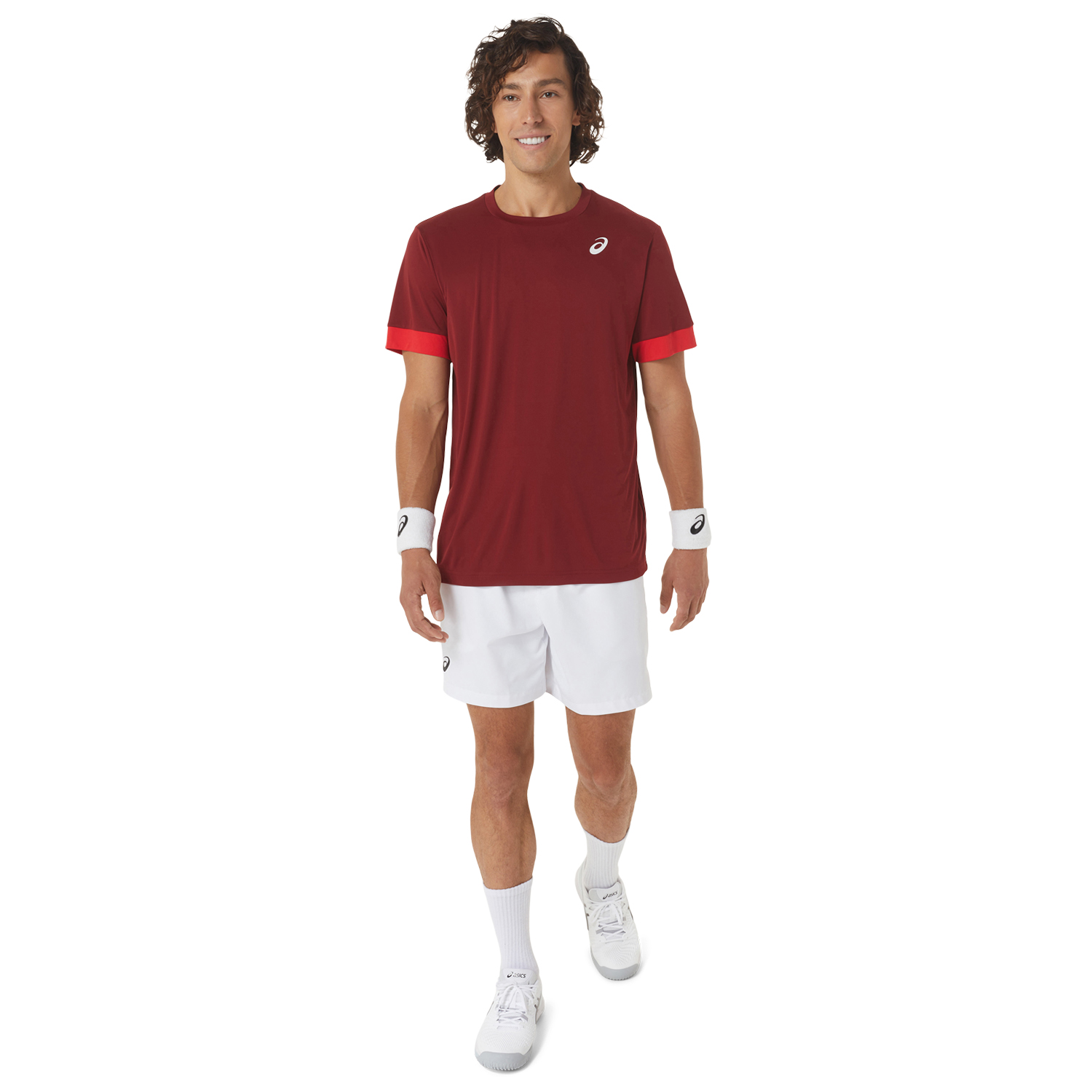 Asics Court T-Shirt - Beet Juice/Classic Red