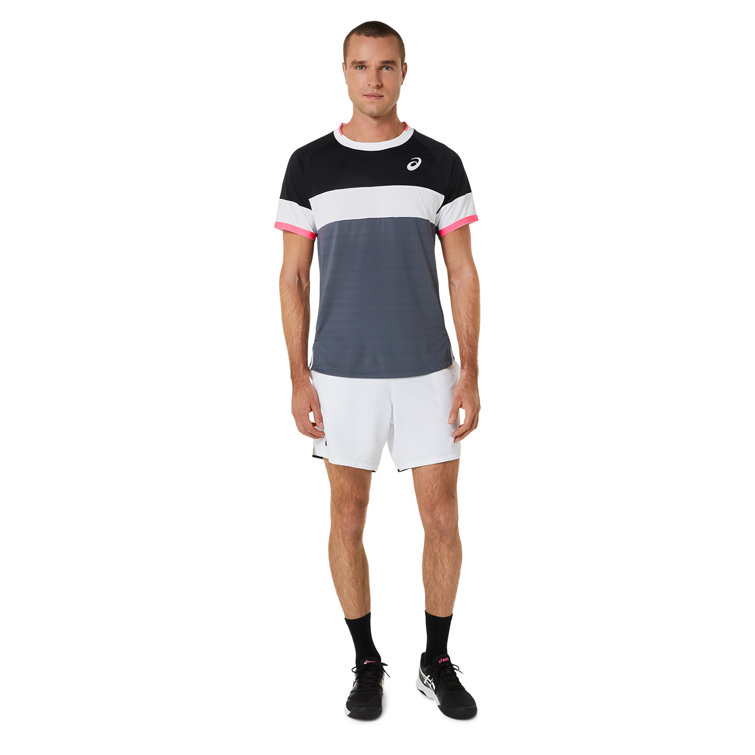 Asics Match T-Shirt - Performance Black/Carrier Grey