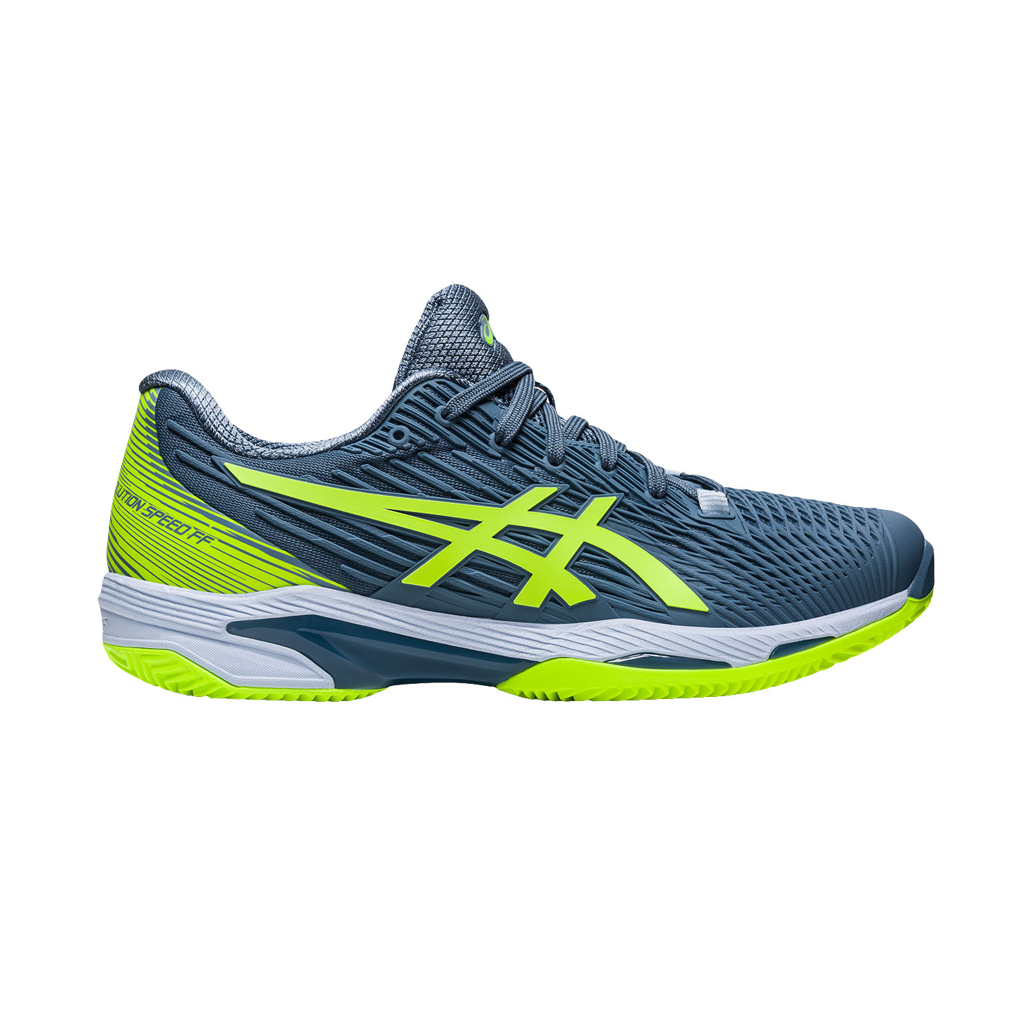 Asics Solution Speed FF 2 Clay - Steel Blue/Hazard Green