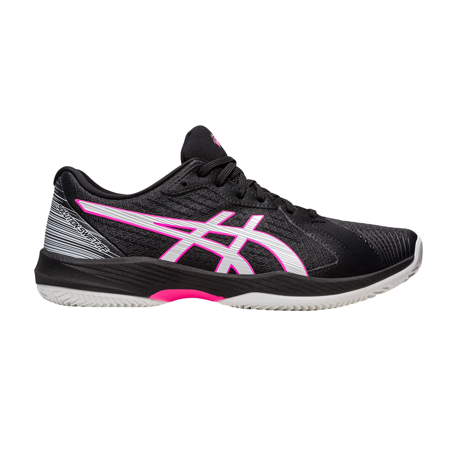 Asics Solution Swift FF Clay Men's Tennis Shoes - Black/Hot Pink