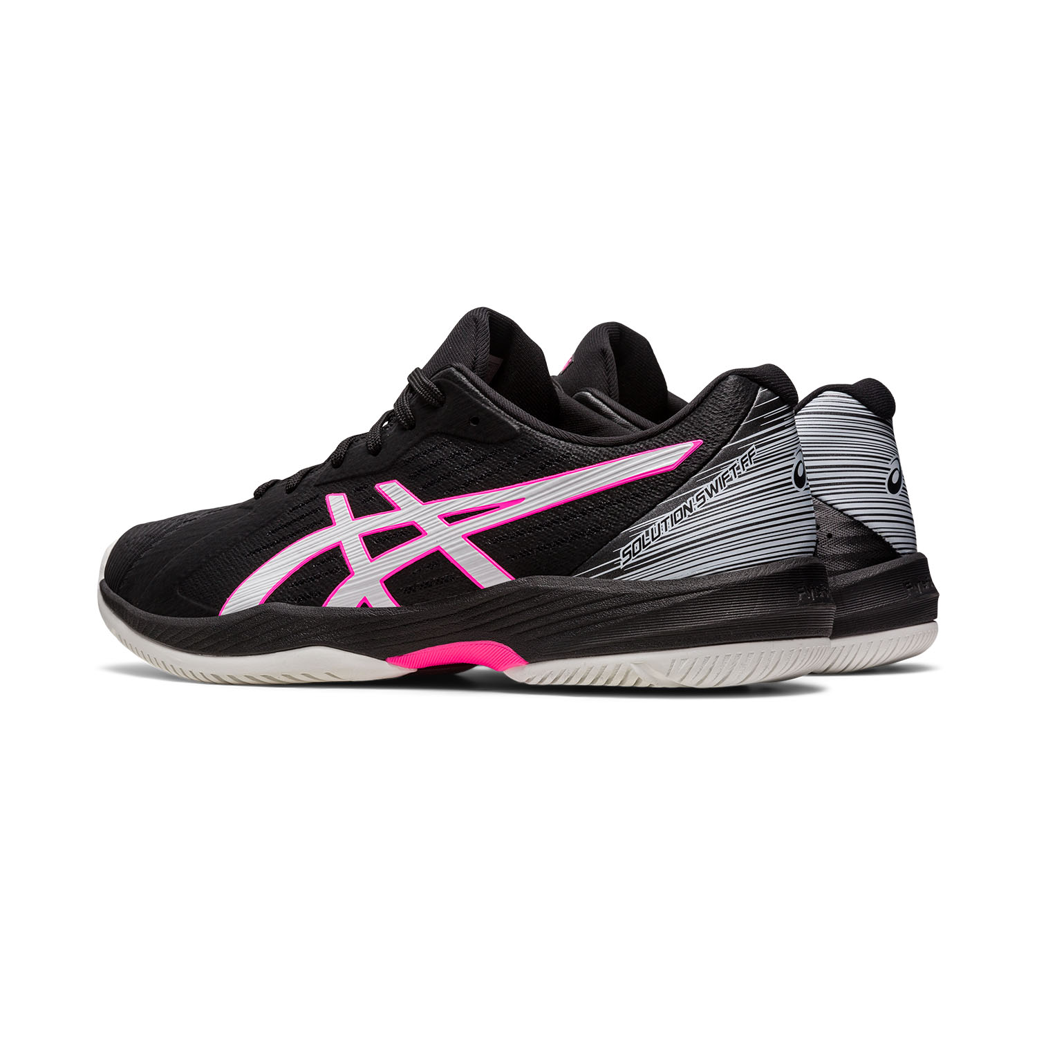 Asics Solution Swift FF Men's Tennis Shoes - Black/Hot Pink