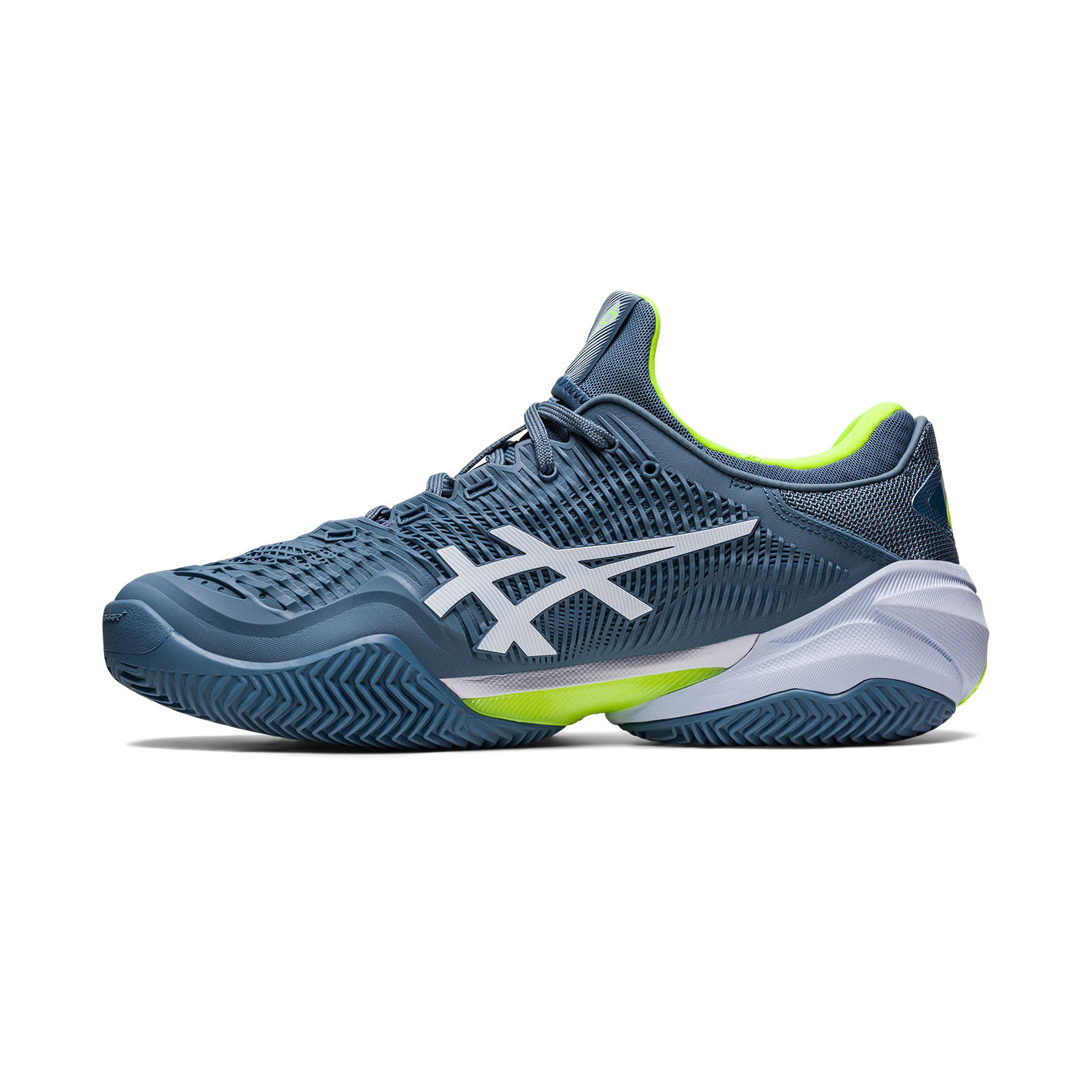 Asics Court FF 3 Clay - Steel Blue/White