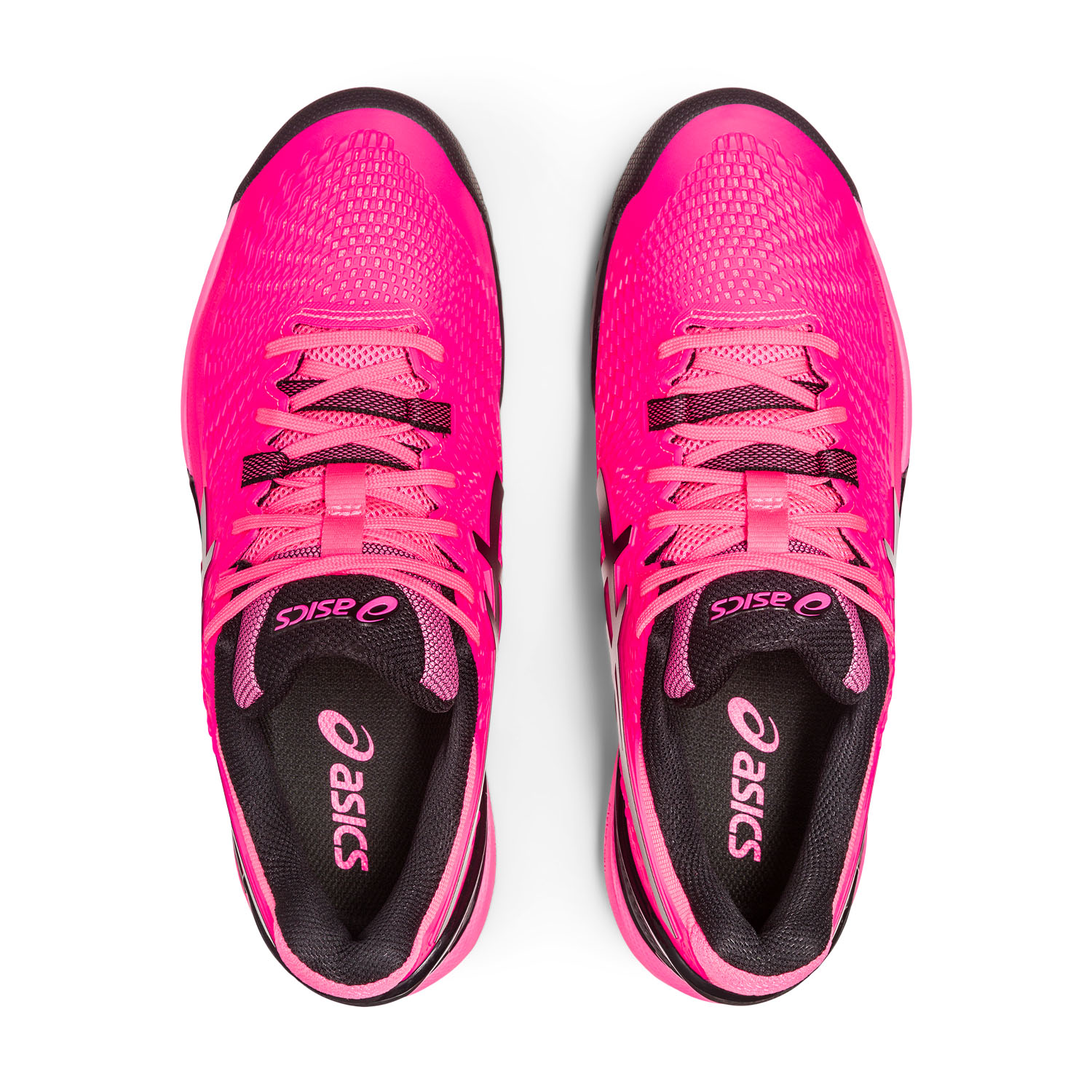 Asics Gel Resolution 9 Men's Tennis Shoes - Hot Pink/Black