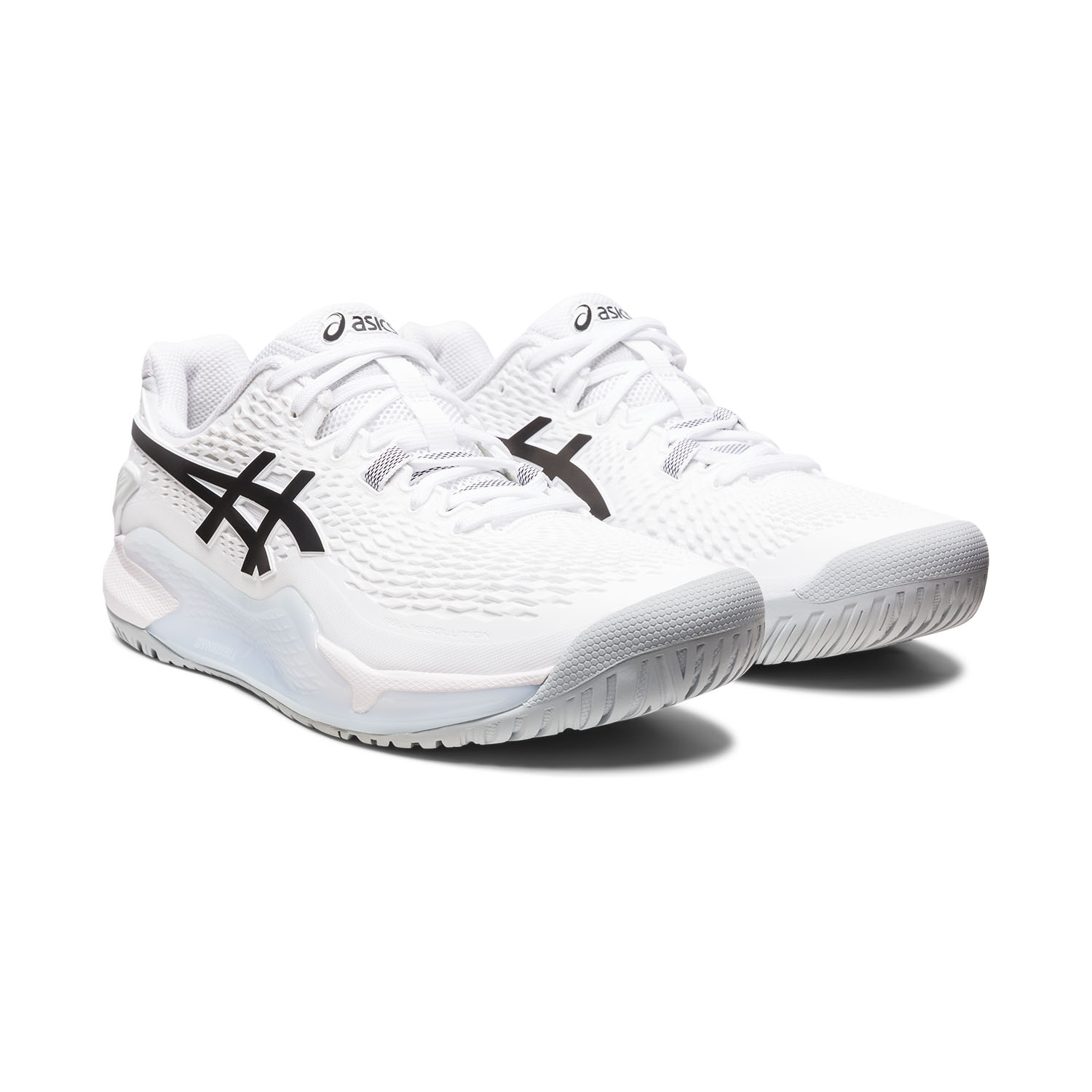 Asics Gel Resolution 9 Men's Tennis Shoes - White/Black