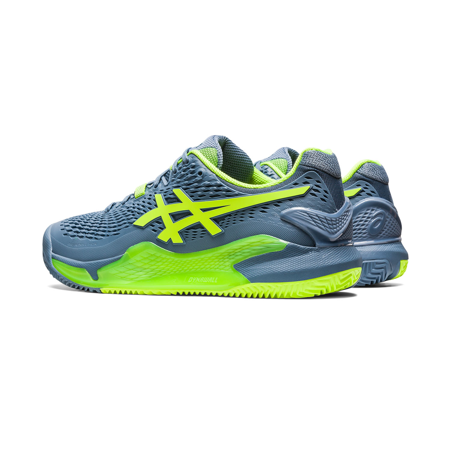 Asics Gel Resolution Clay 9 Men's Tennis Shoes - Steel Blue