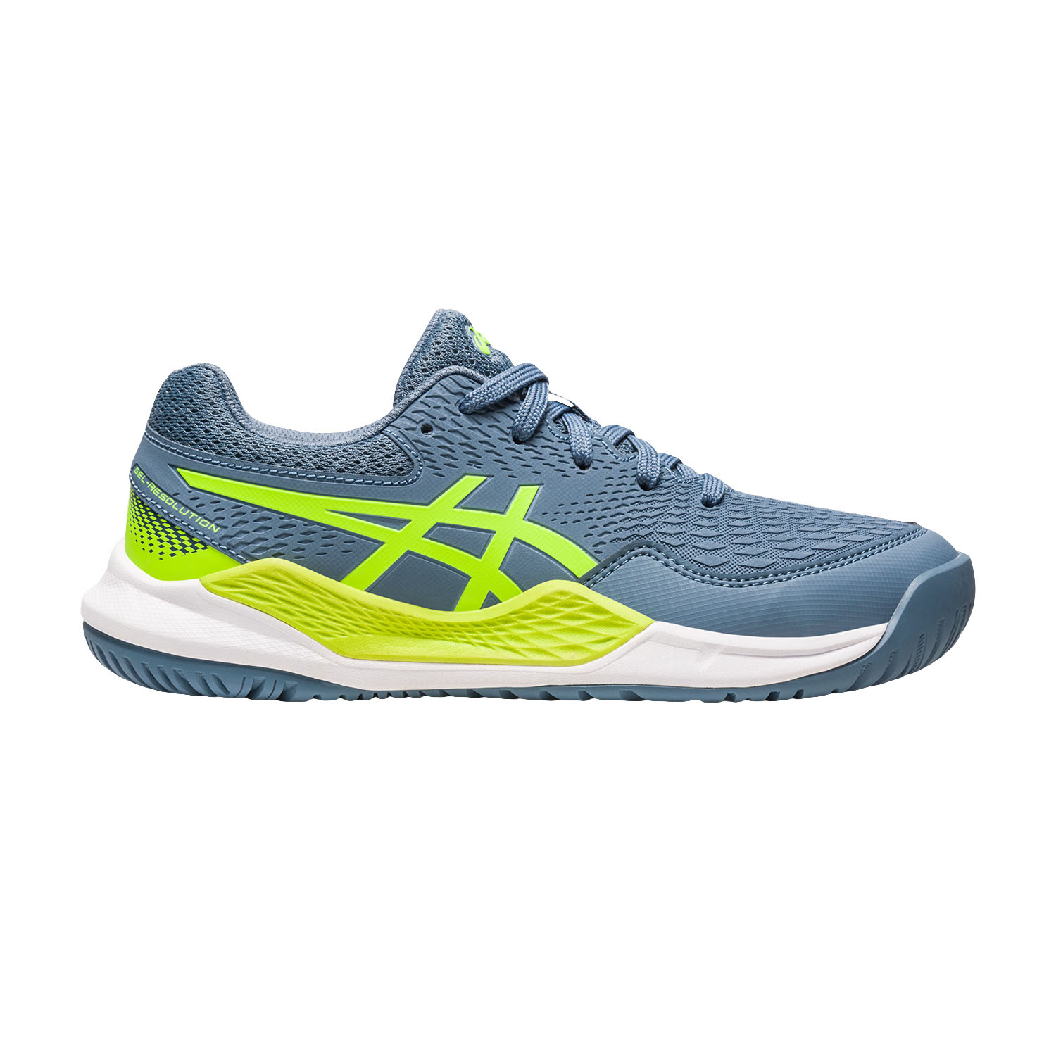 Asics Gel Resolution GS Junior's Tennis Shoes Steel Blue