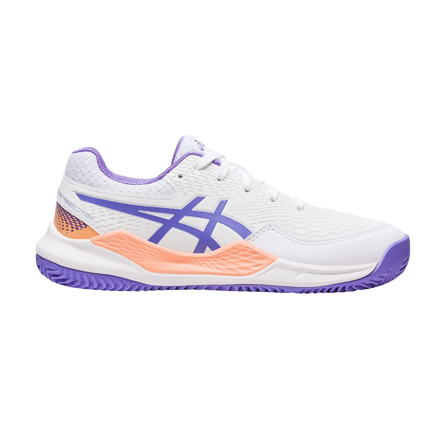 Asics Gel Resolution 9 GS Clay Junior - White/Amethyst