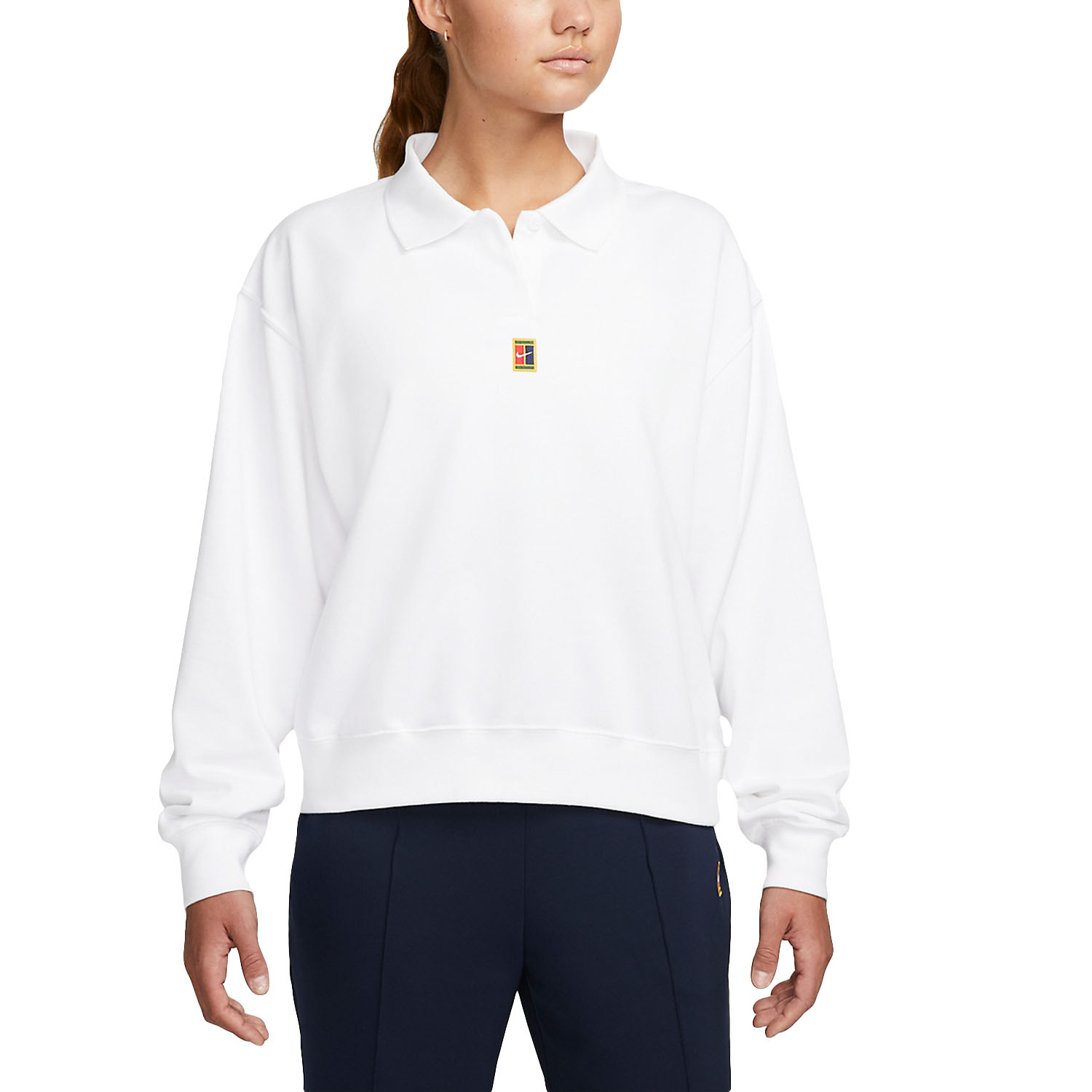 Nike Court Dri-FIT Heritage Women's Tennis Shirt White