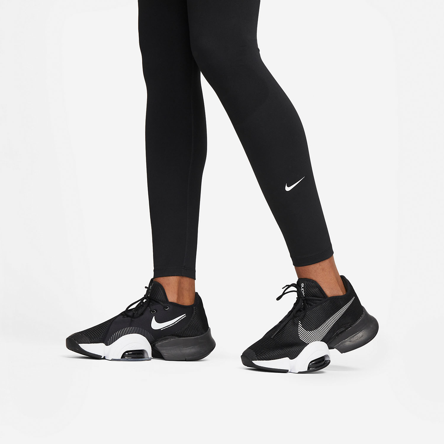 Nike Dri-Fit Women's Black Gold White Icon Striped Training Tights Size  Small