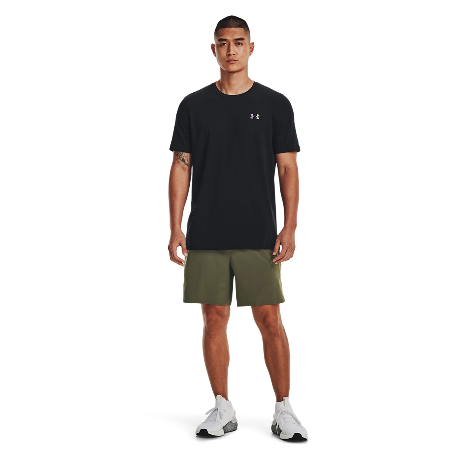 Under Armour Rush Seamless Legacy T-Shirt - Black