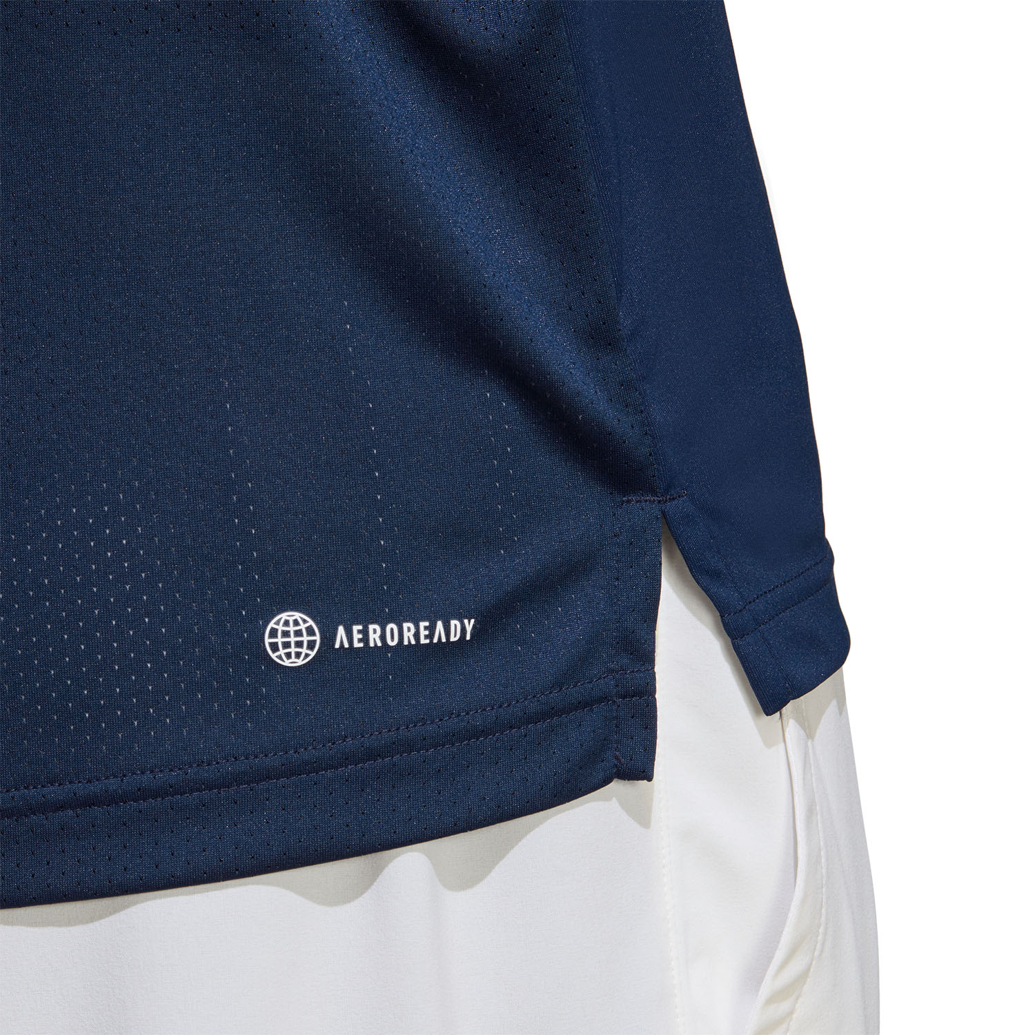 adidas Club Logo Men's Tennis Polo - Collegiate Navy