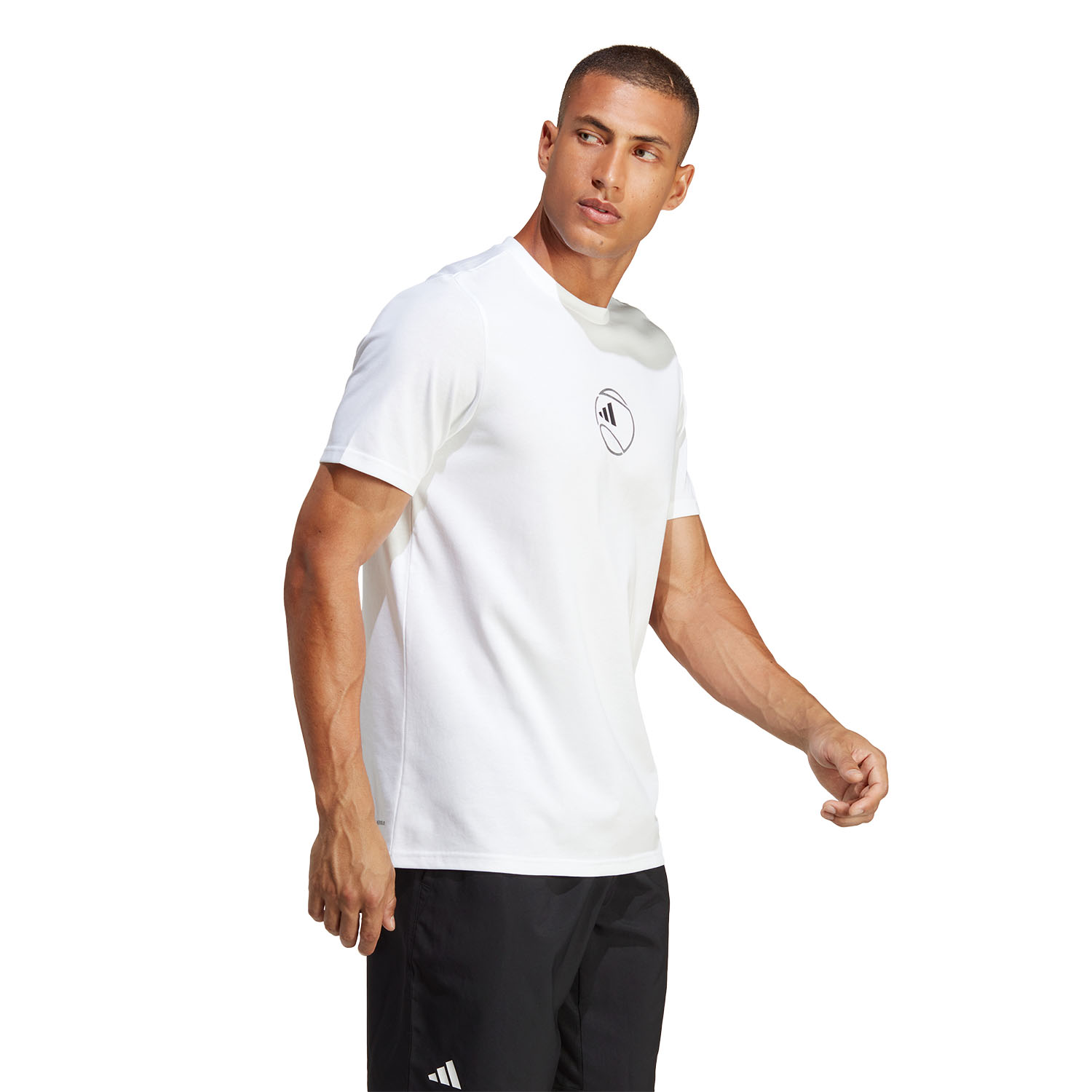 adidas Logo Pint Men's Tennis T-Shirt - White
