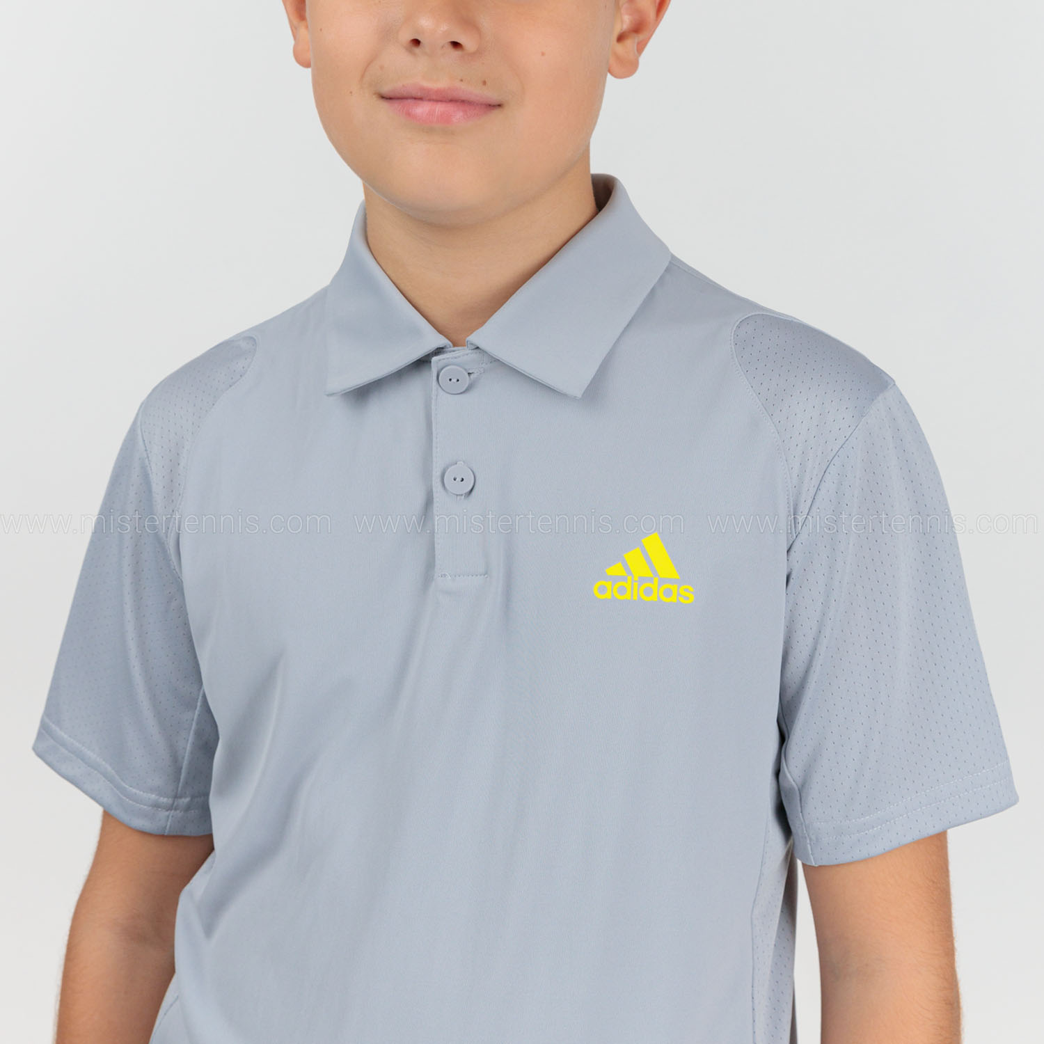 adidas Club Polo Bambino - Halo Silver