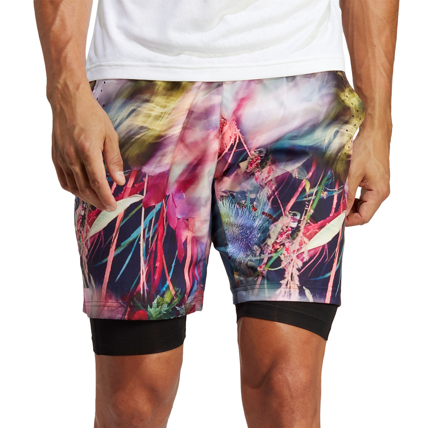 adidas Melbourne Ergo 7in Shorts - Multicolor/Black
