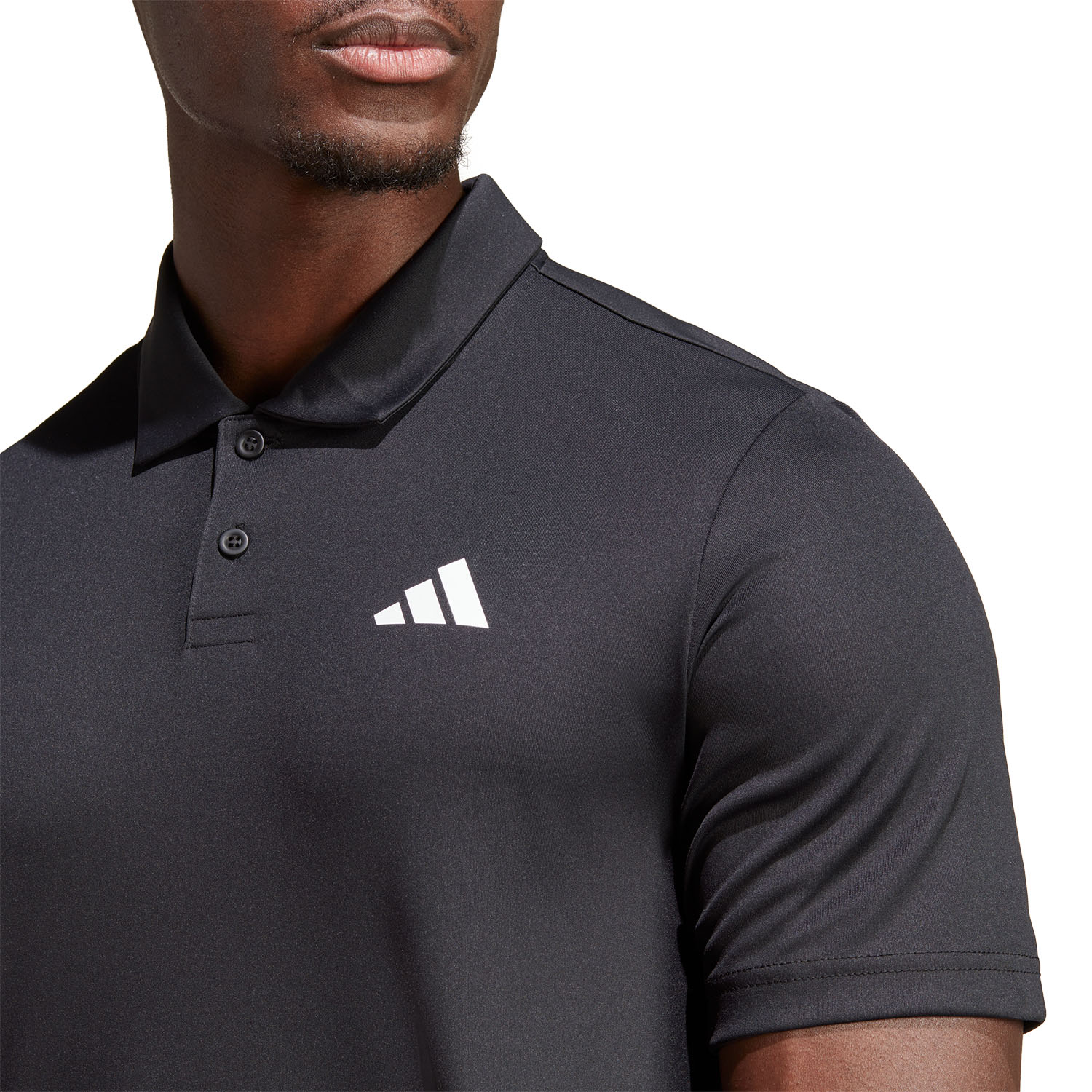 adidas Club 3 Stripes Polo - Black