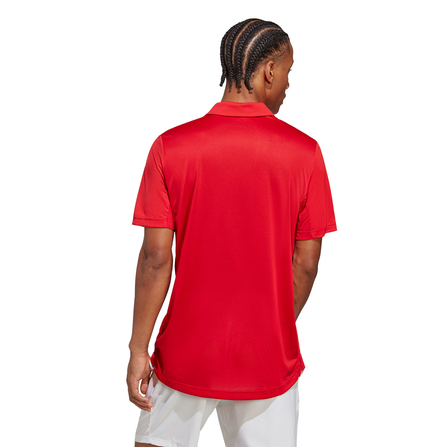 adidas Club Logo Men's Tennis Polo - Better Scarlet