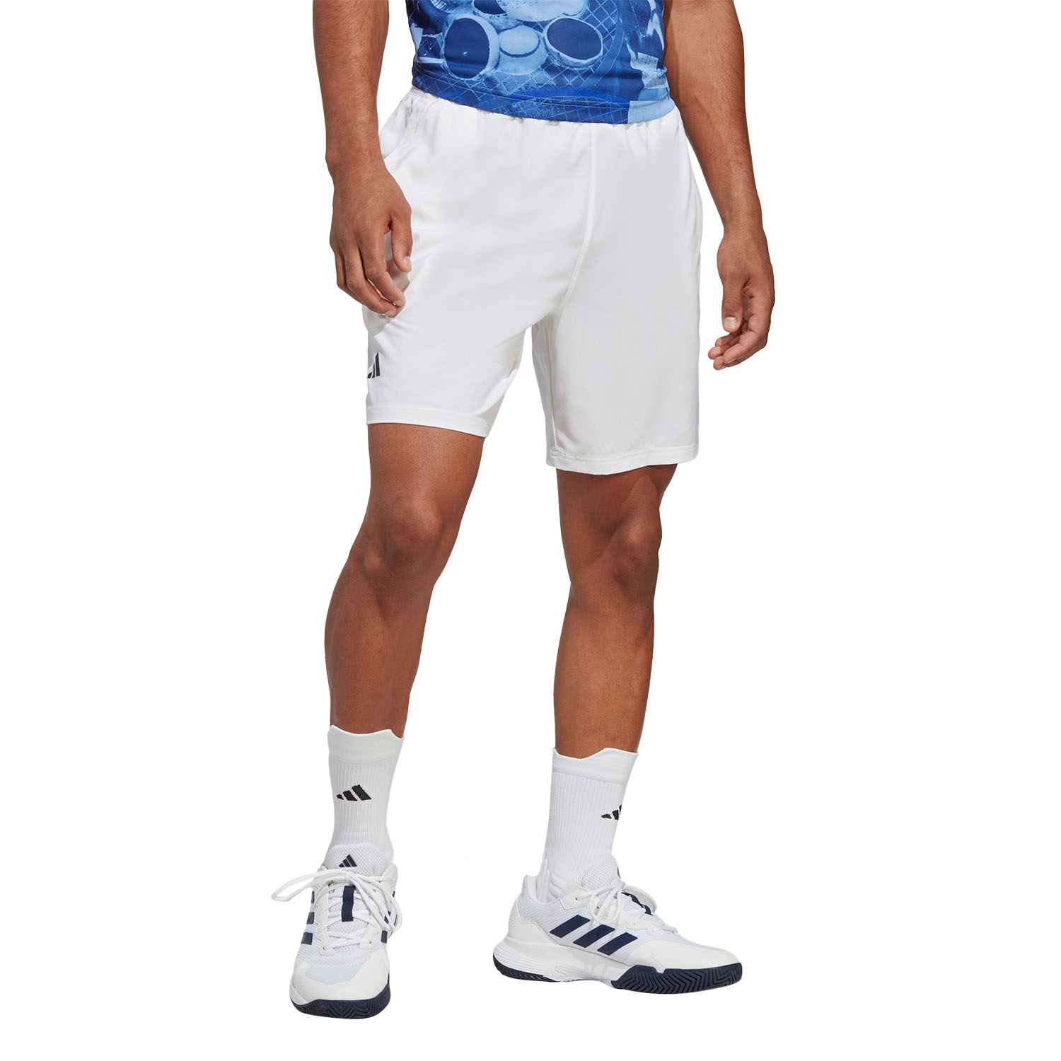 adidas Club Stretch Woven 7in Shorts - White