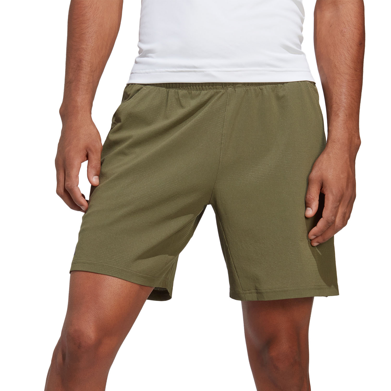 adidas Ergo 7in Men's Tennis Shorts Olive Strata/Wonder Taupe