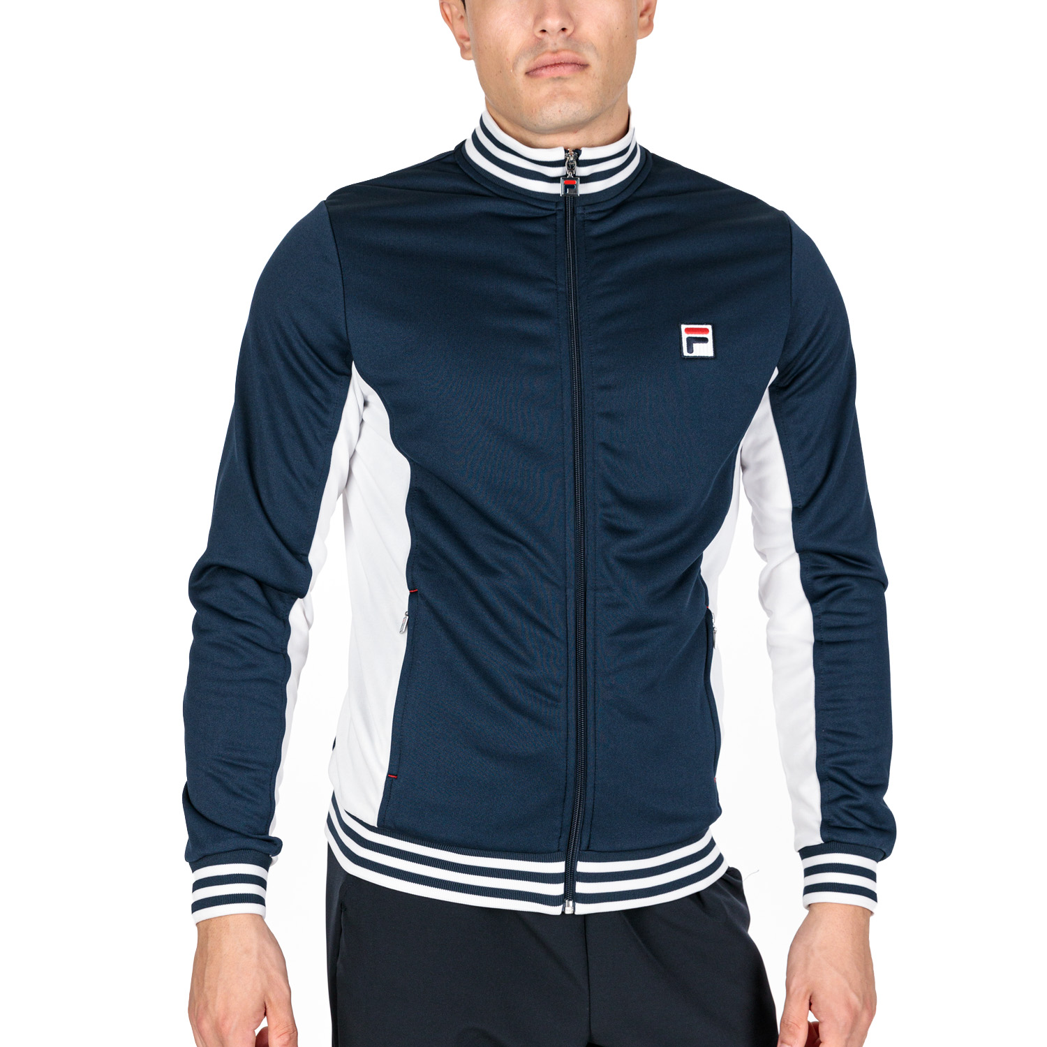 Fila Olaf Men s Tennis Jacket Peacoat Blue White Stripes