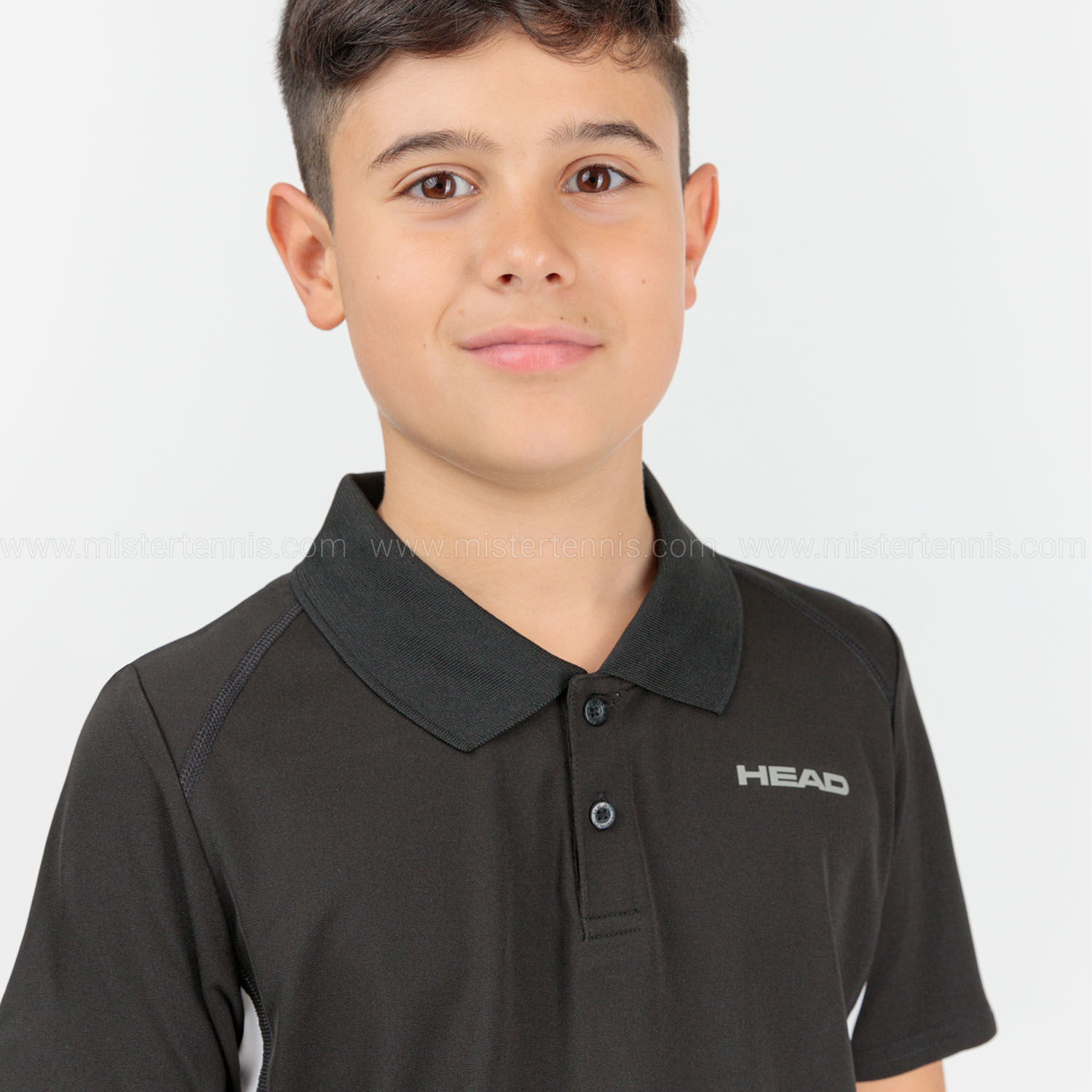 Head Club Tech Polo Boy - Black