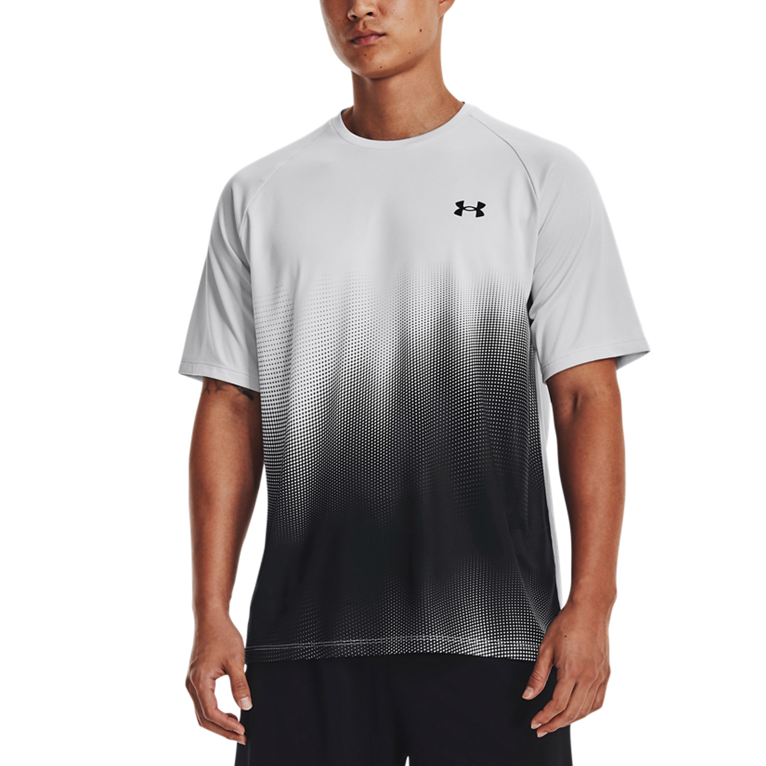 Under Armour Tech Fade T-Shirt - Halo Gray/Black