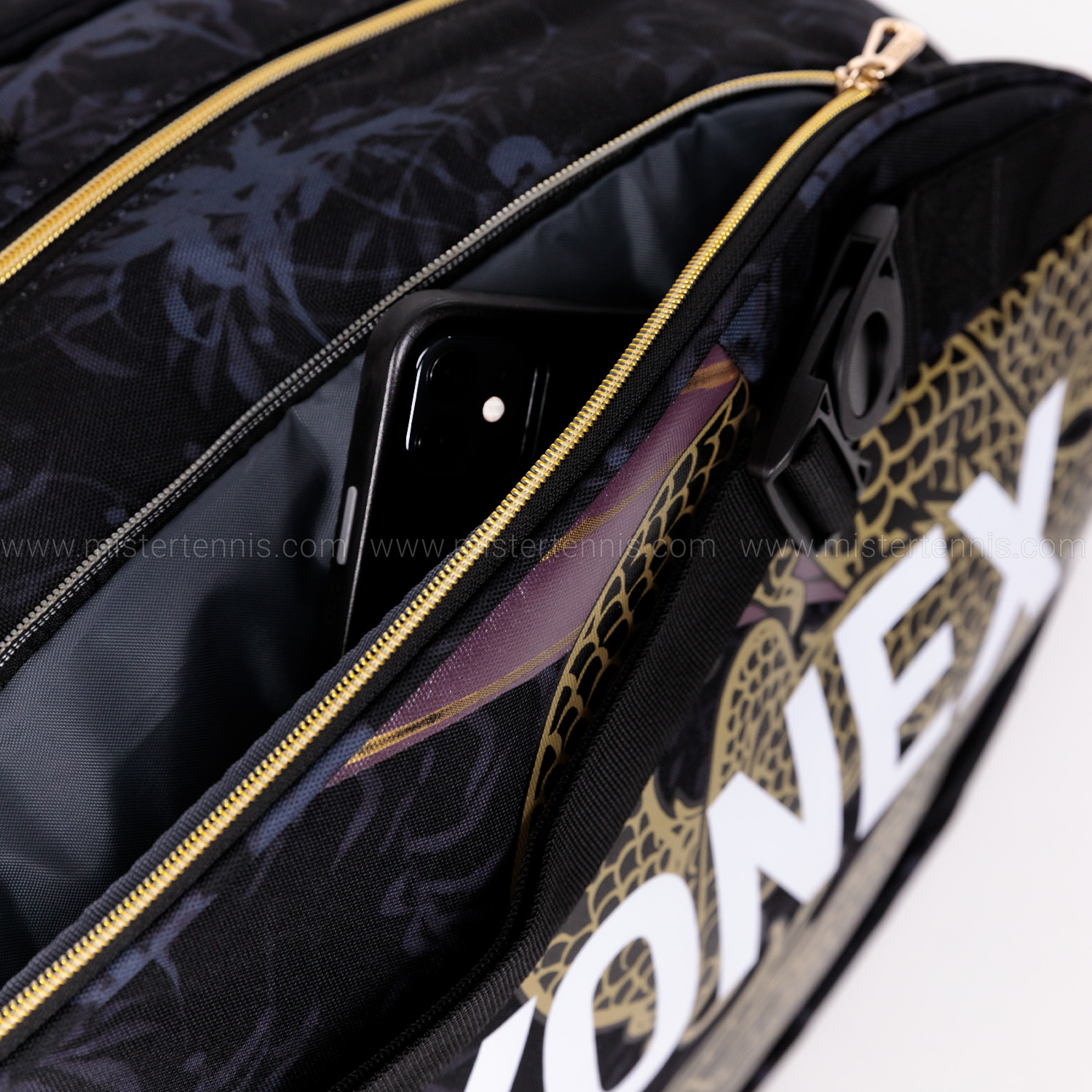 Yonex Pro Osaka x 6 Tennis Bag - Gold/Purple