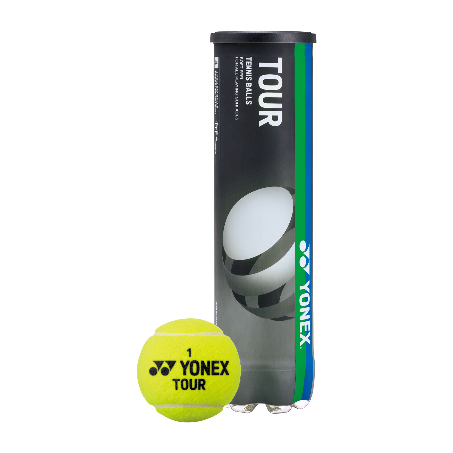 Yonex Tour - Tubo da 4 Palline