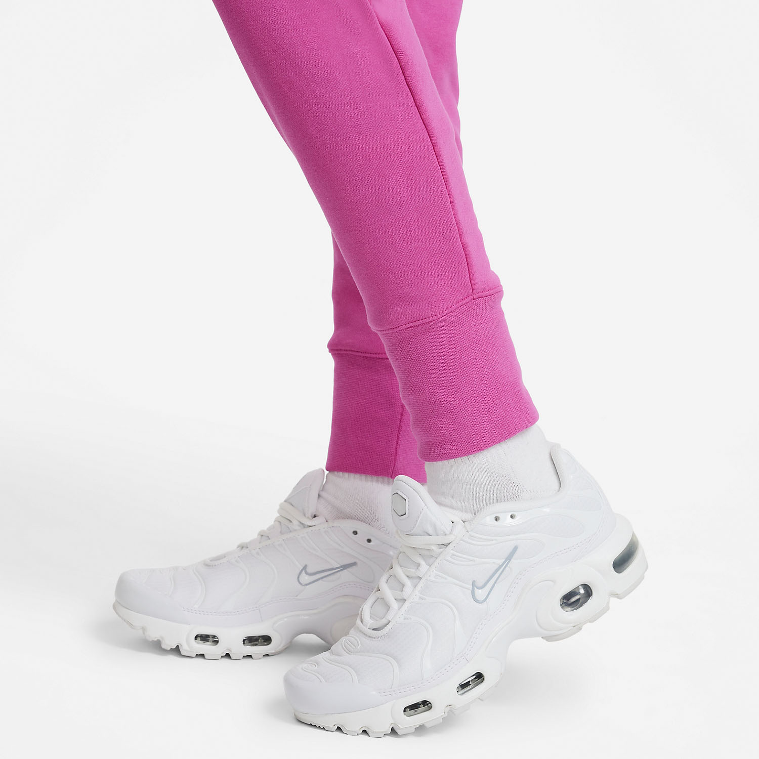 Nike Club Logo Pantalones Niña - Active Fuchsia/White