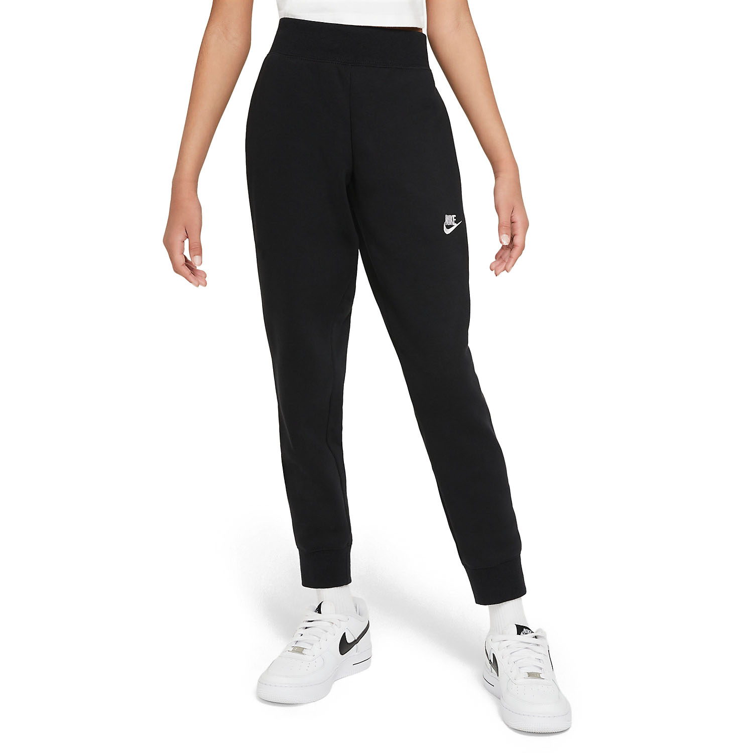 Nike Club Girl's Tennis Pants Black/White